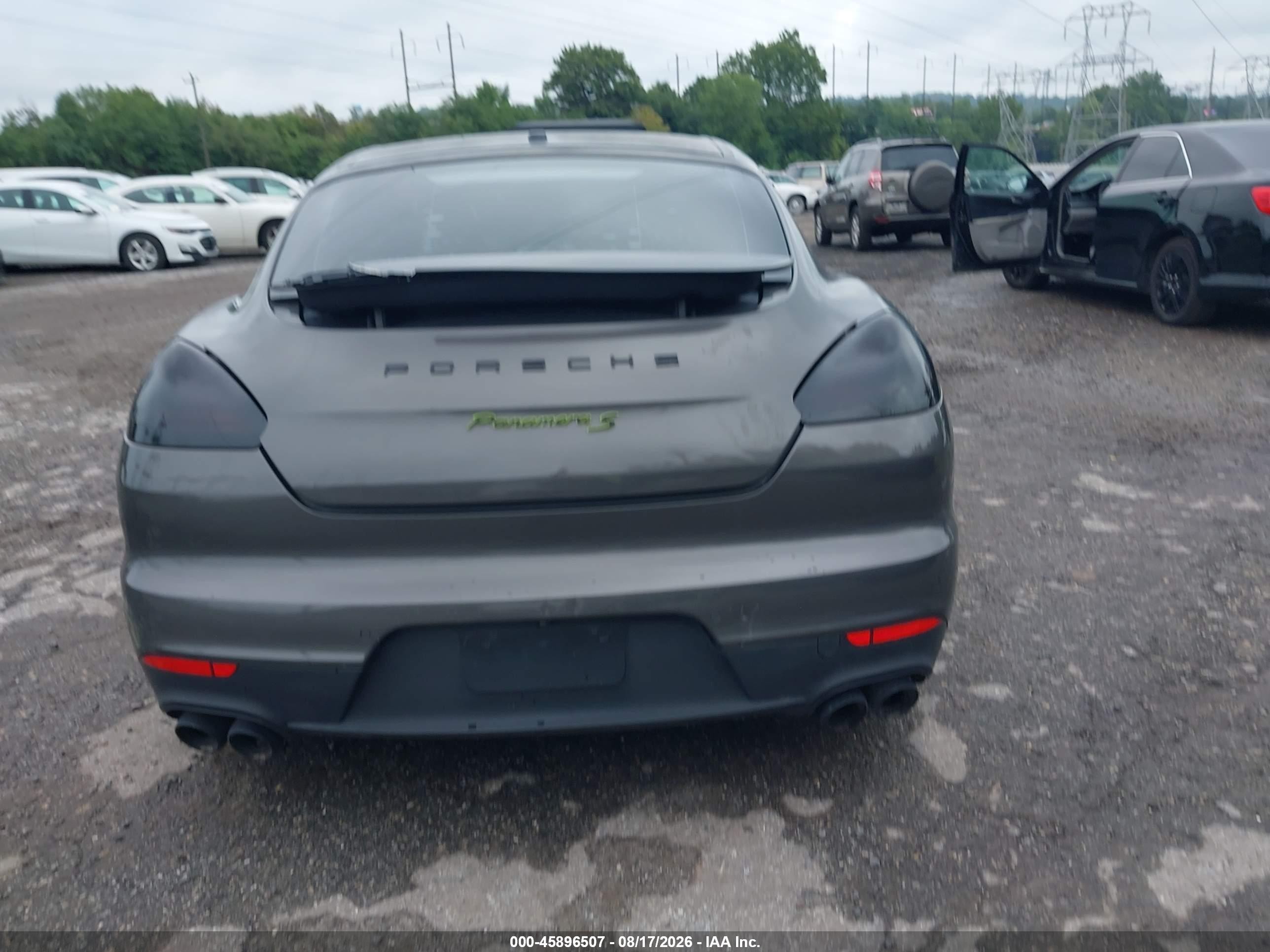 2014 Porsche Panamera E-hybrid S Gray vin: WP0AD2A70EL044232