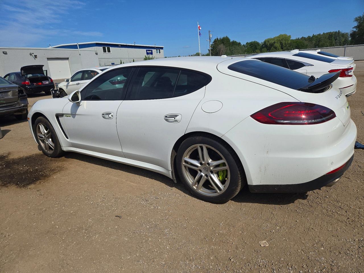 2014 Porsche Panamera S Hybrid White vin: WP0AD2A73EL044211