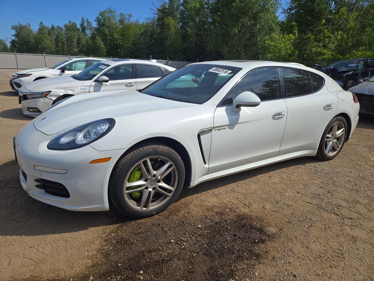 2014 Porsche Panamera S Hybrid White vin: WP0AD2A73EL044211