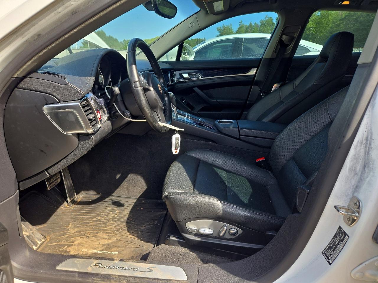 2014 Porsche Panamera S Hybrid White vin: WP0AD2A73EL044211