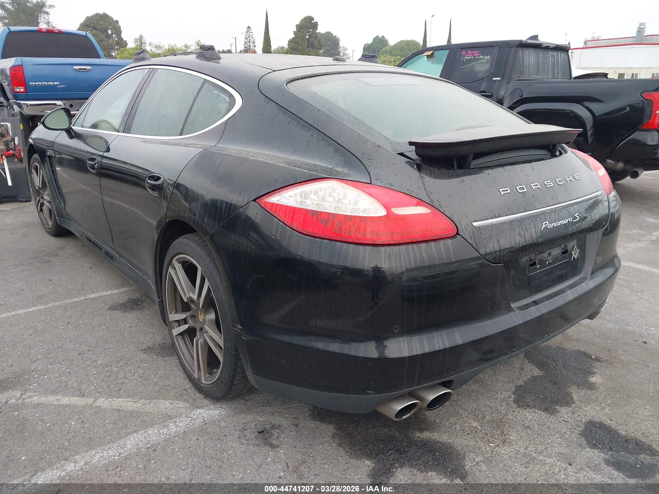 2013 Porsche Panamera Hybrid S Black vin: WP0AD2A75DL045262