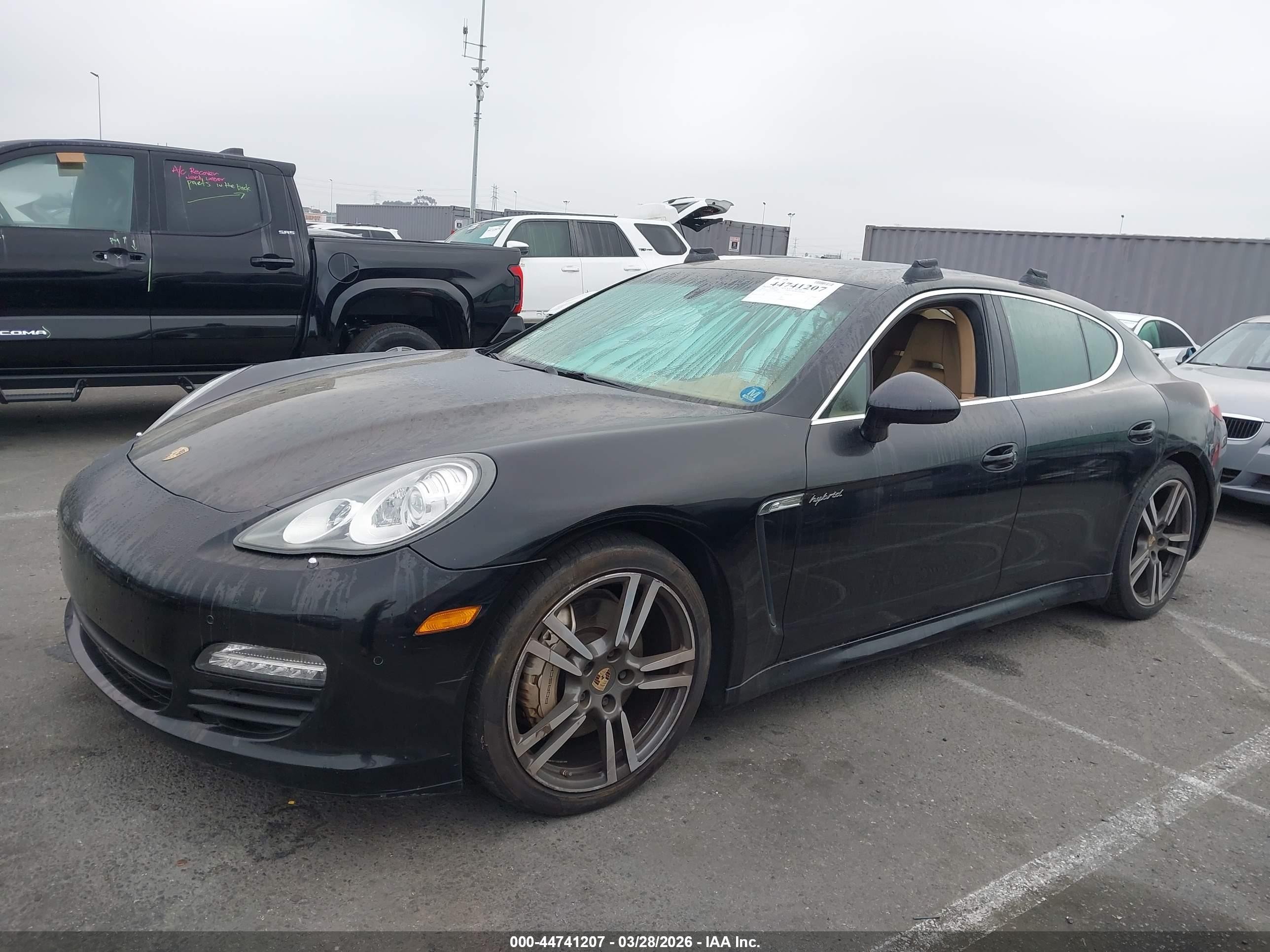 2013 Porsche Panamera Hybrid S Black vin: WP0AD2A75DL045262