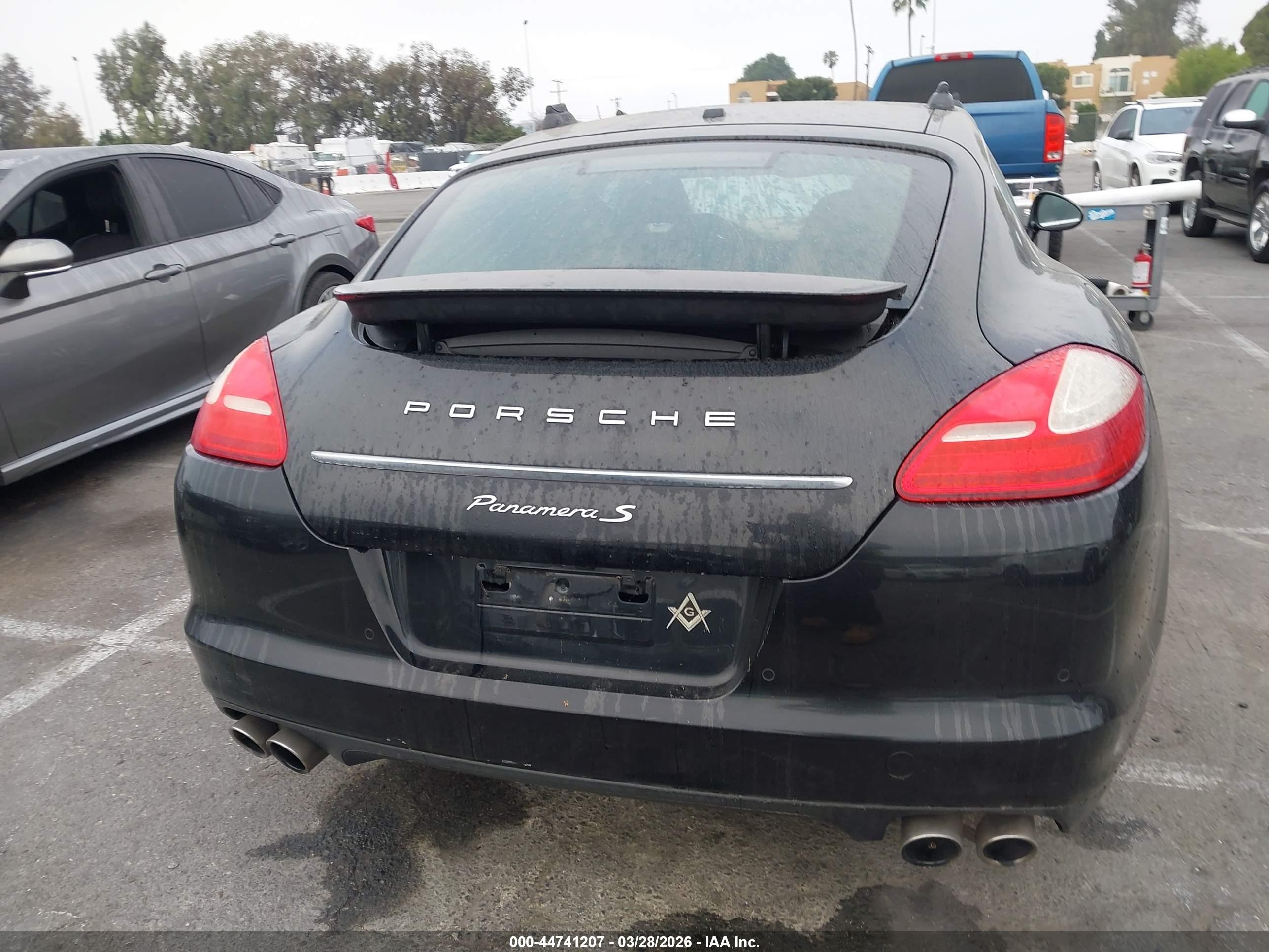 2013 Porsche Panamera Hybrid S Black vin: WP0AD2A75DL045262