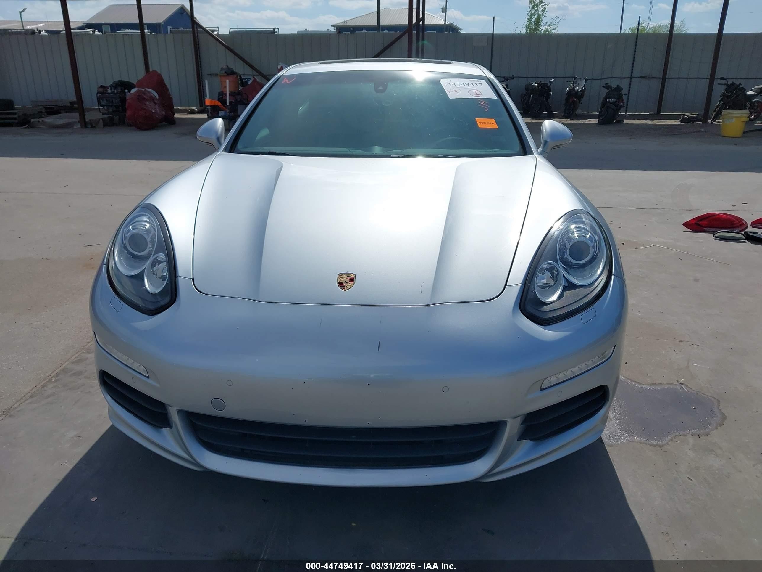 2014 Porsche Panamera E-hybrid S Silver vin: WP0AD2A75EL044730