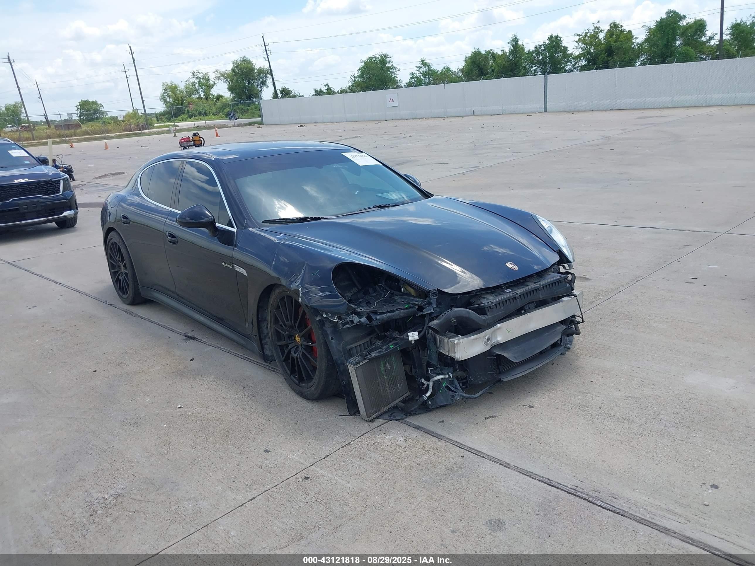 2013 Porsche Panamera Hybrid S Black vin: WP0AD2A76DL045383