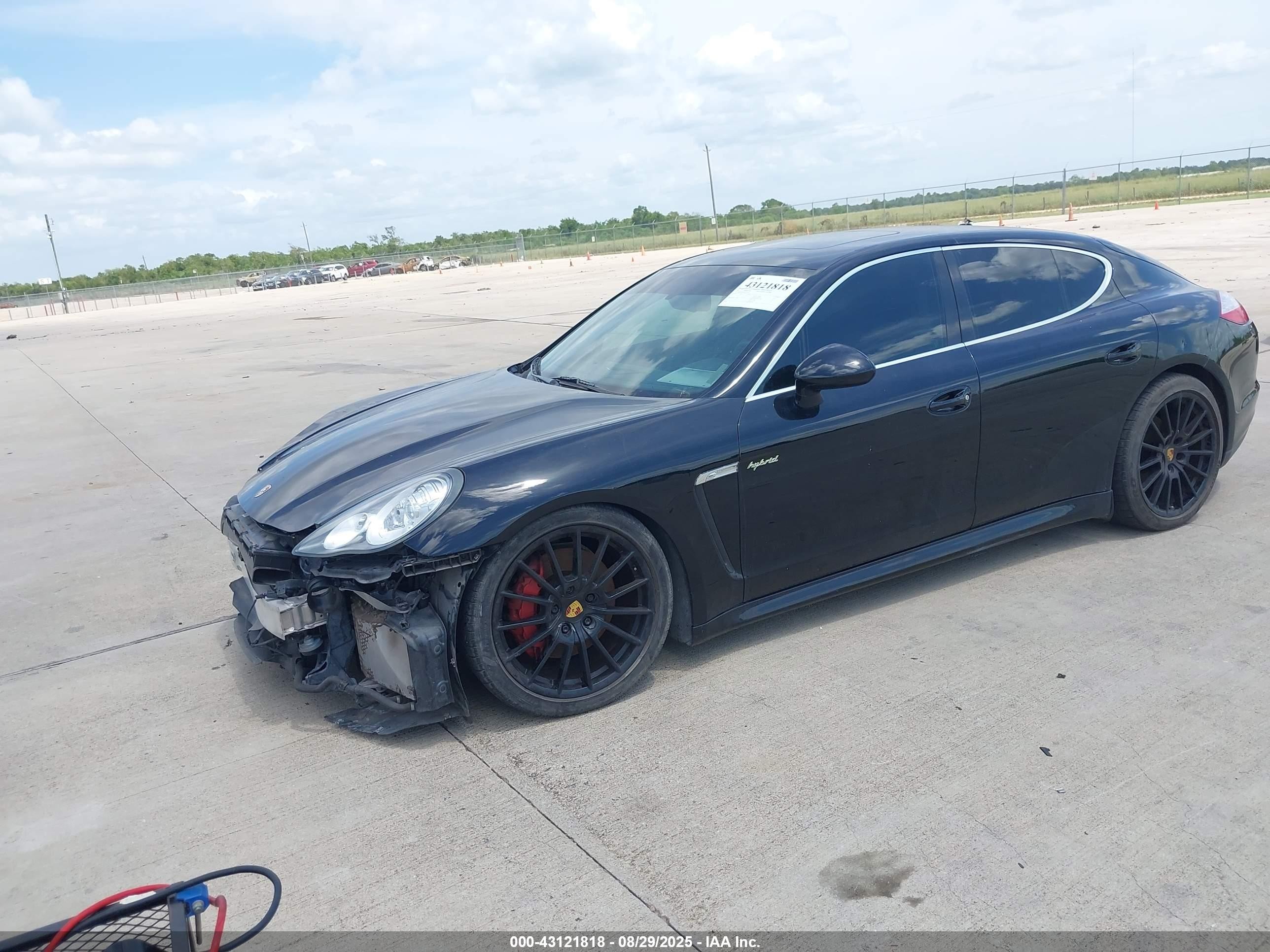 2013 Porsche Panamera Hybrid S Black vin: WP0AD2A76DL045383