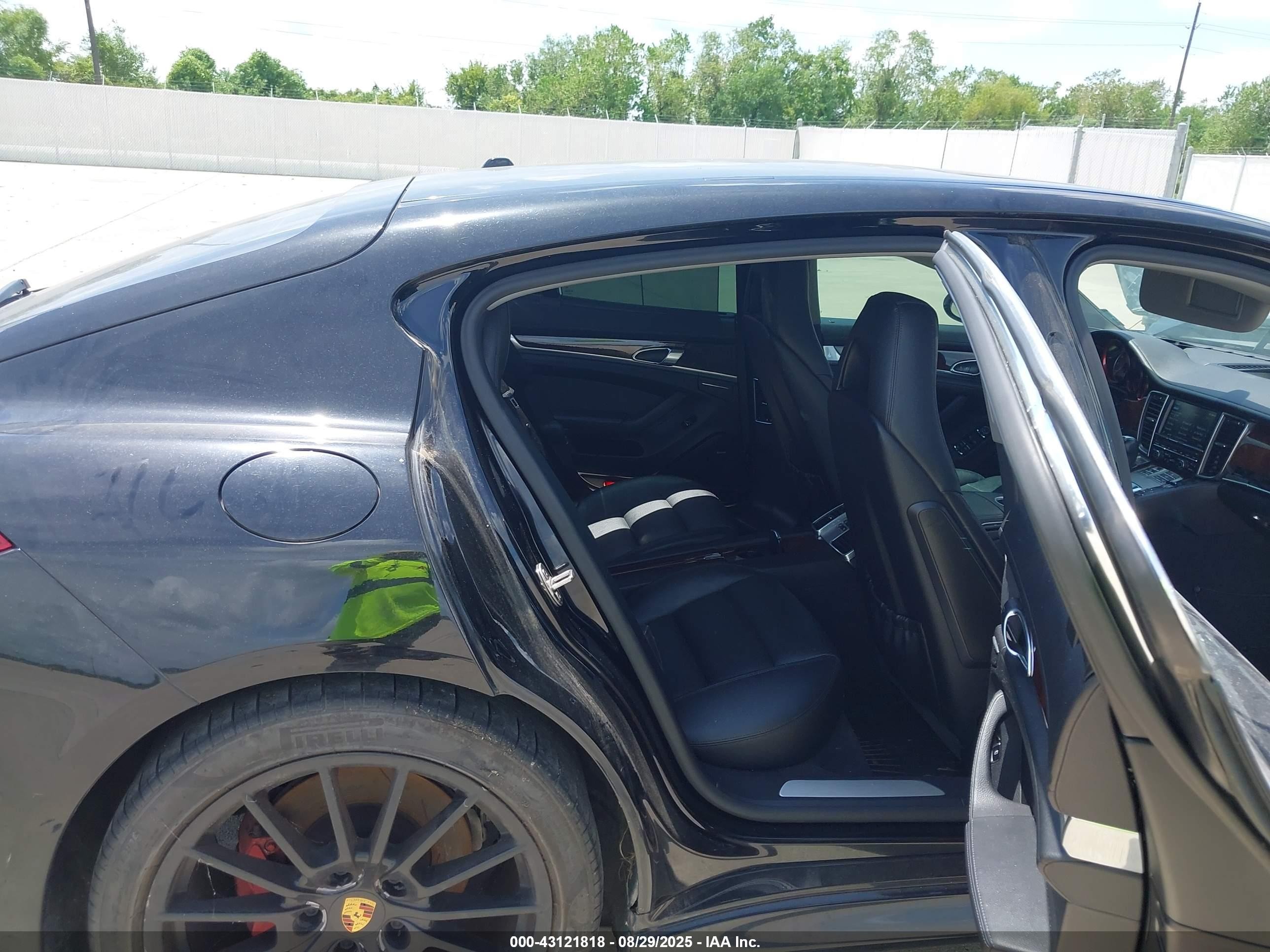 2013 Porsche Panamera Hybrid S Black vin: WP0AD2A76DL045383