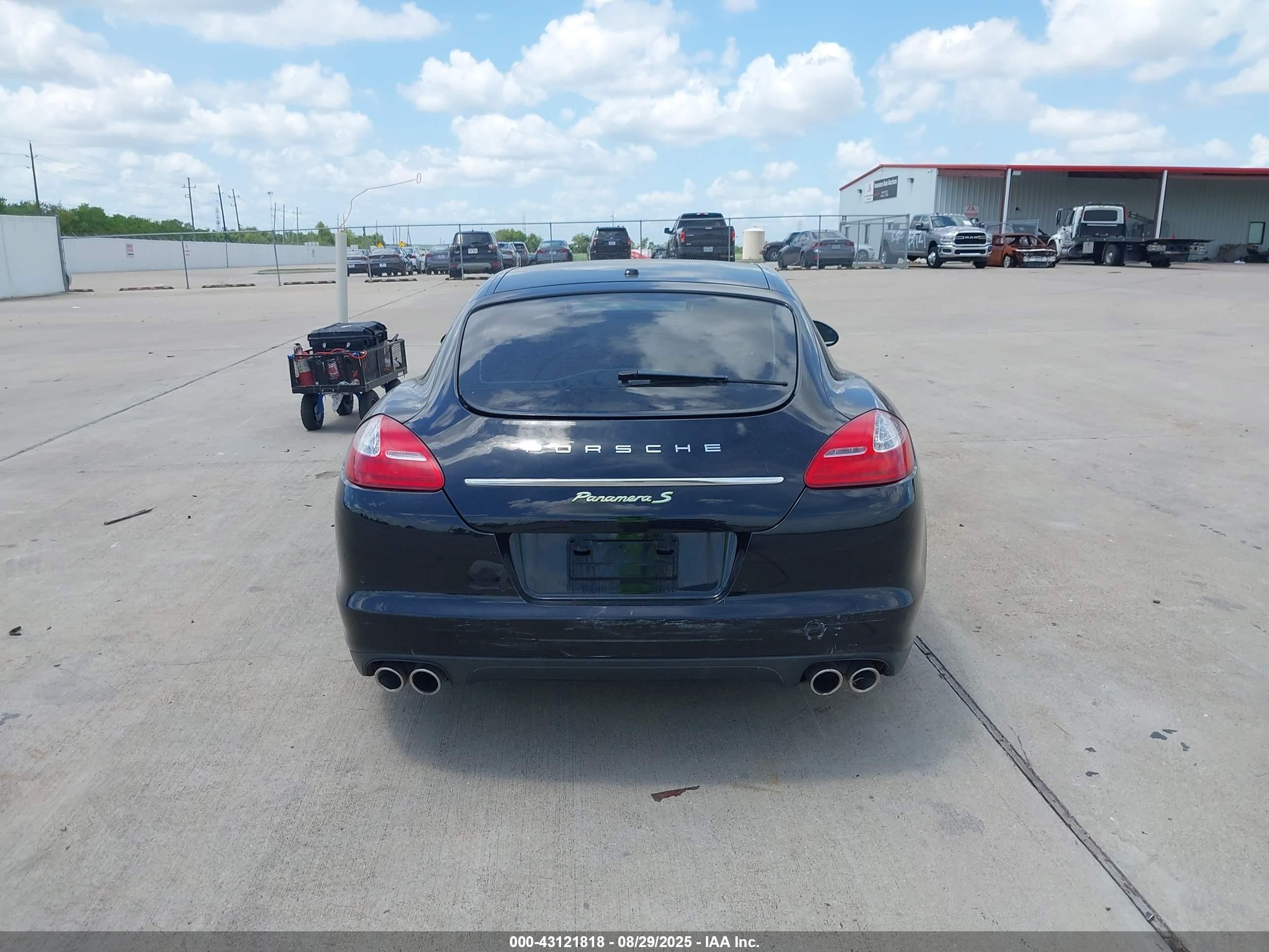 2013 Porsche Panamera Hybrid S Black vin: WP0AD2A76DL045383