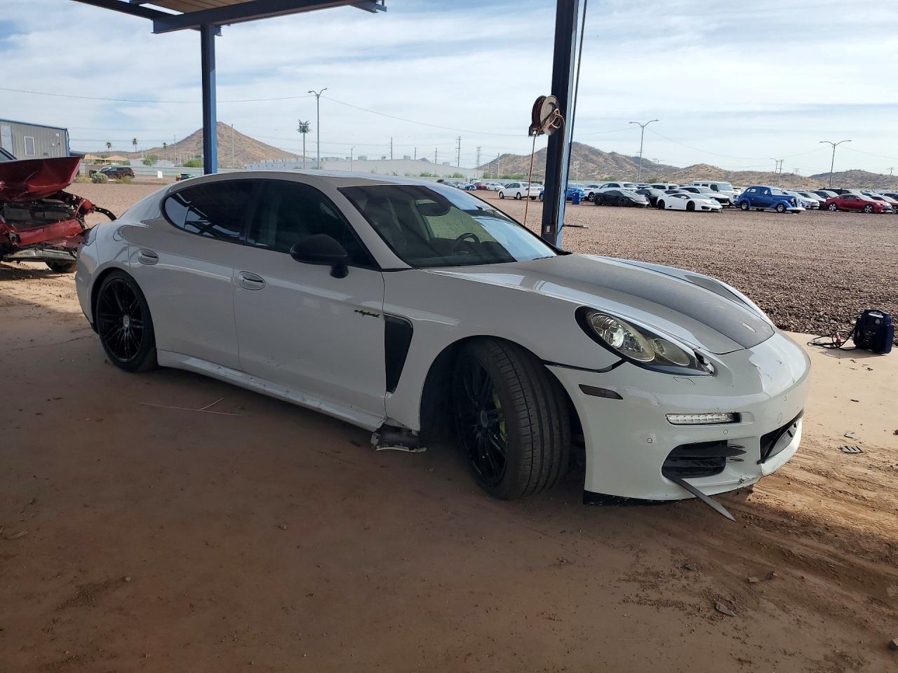 2014 Porsche Panamera S Hybrid White vin: WP0AD2A76EL044851