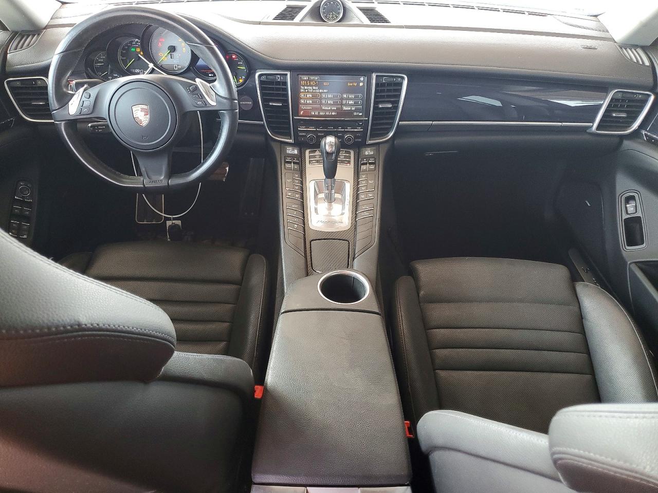 2014 Porsche Panamera S Hybrid White vin: WP0AD2A76EL044851