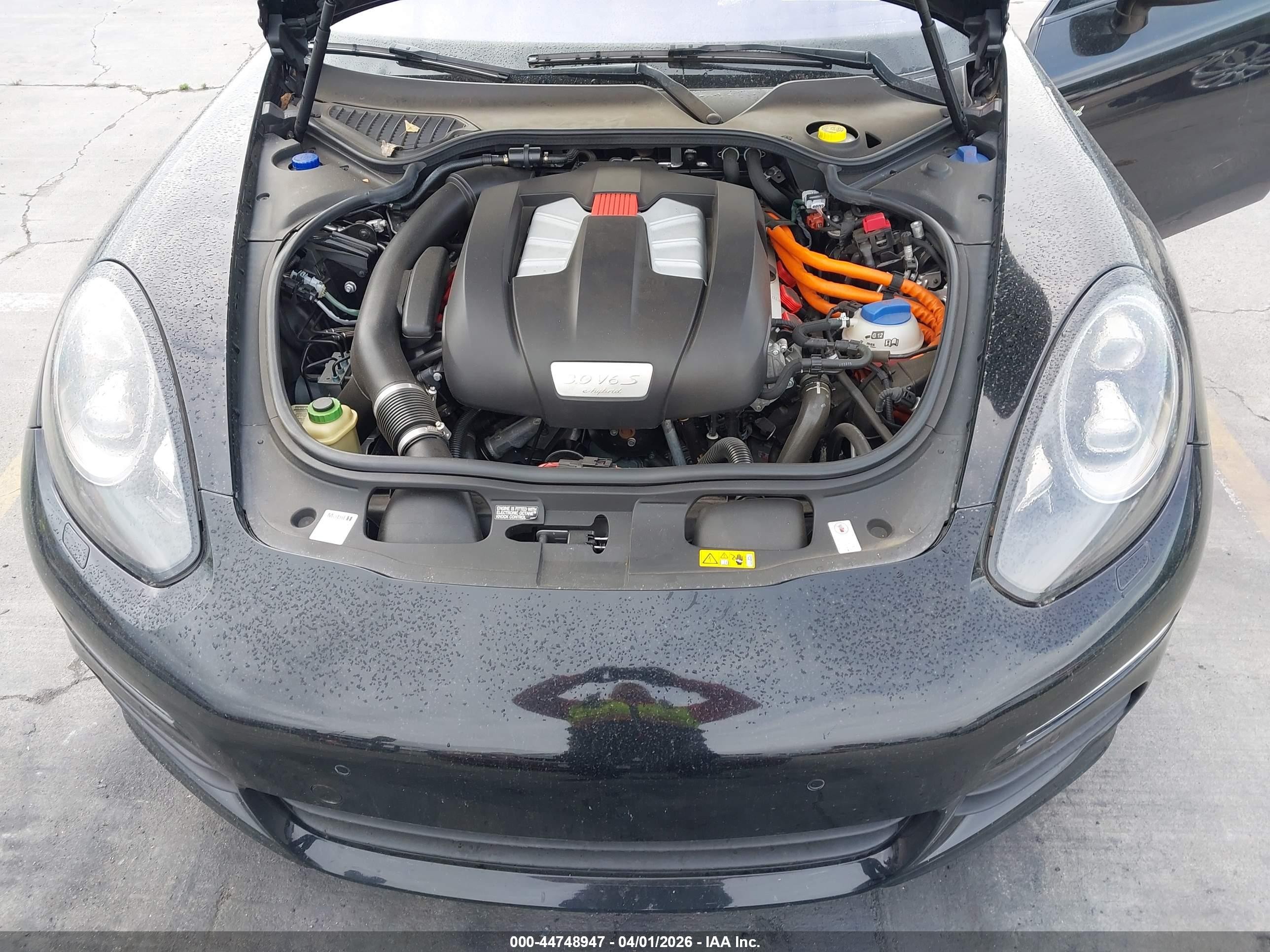 2015 Porsche Panamera E-hybrid S Black vin: WP0AD2A76FL040736