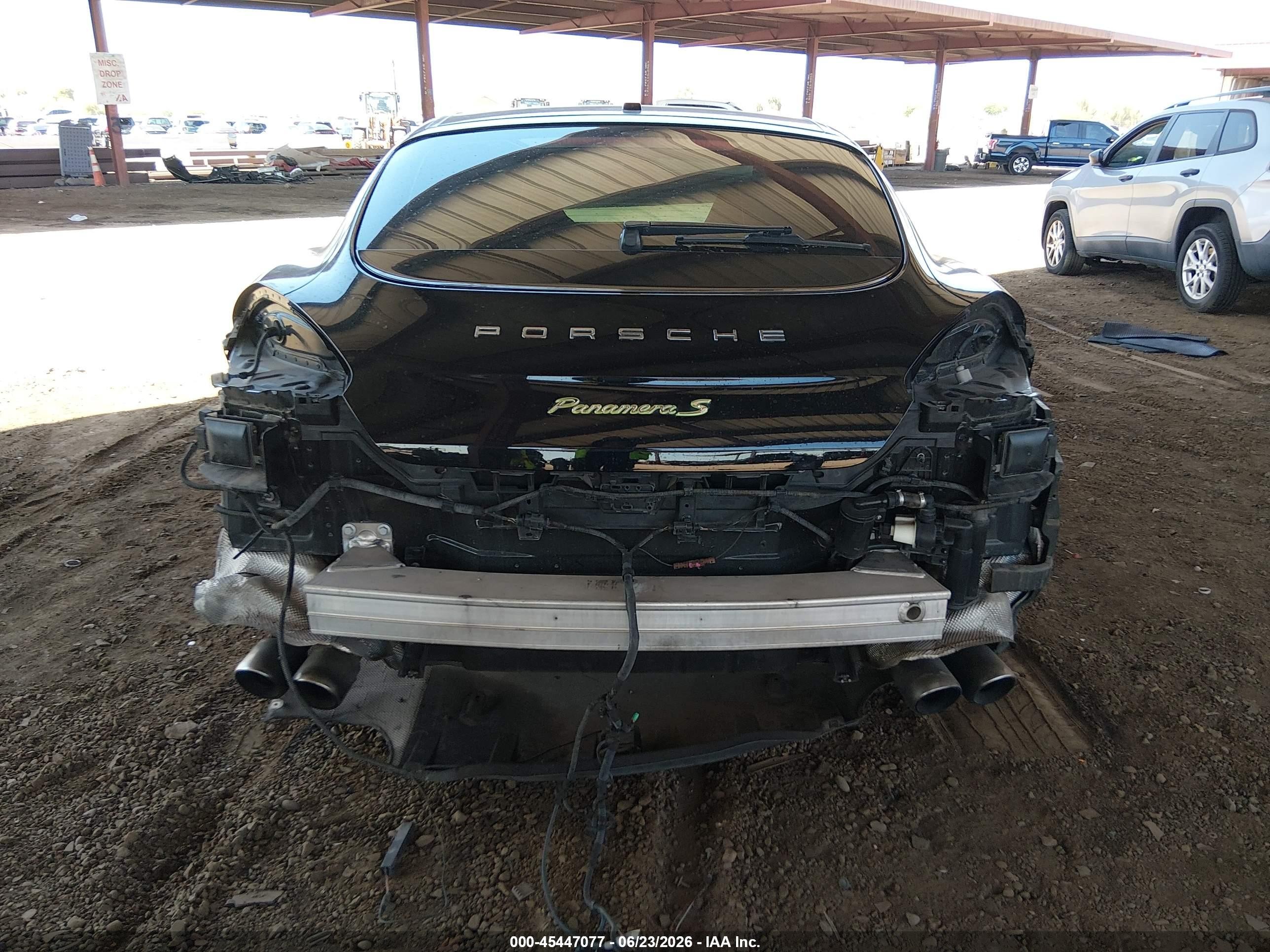 2014 Porsche Panamera E-hybrid S Black vin: WP0AD2A77EL044759