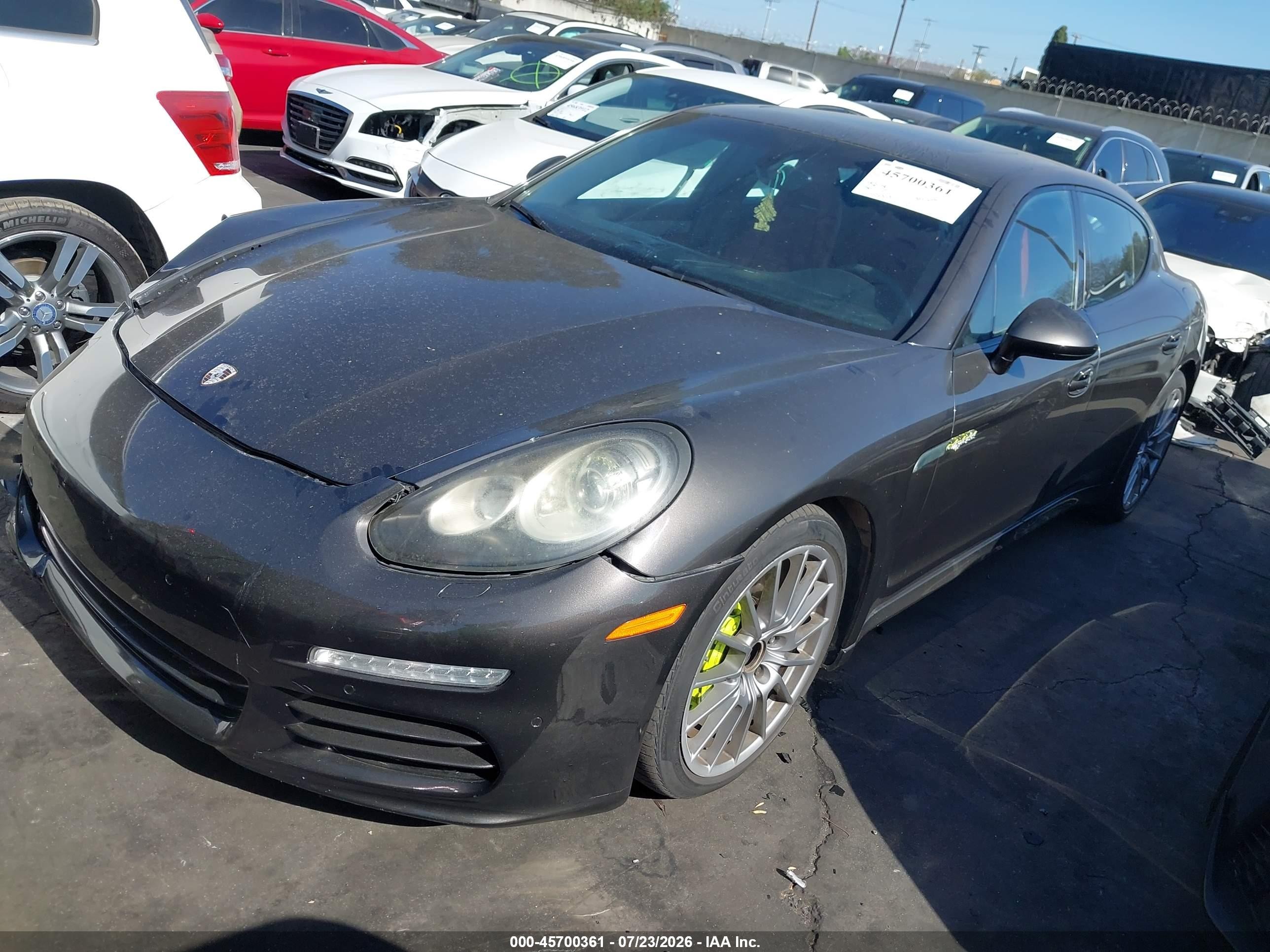2015 Porsche Panamera E-hybrid S Серый vin: WP0AD2A77FL041409
