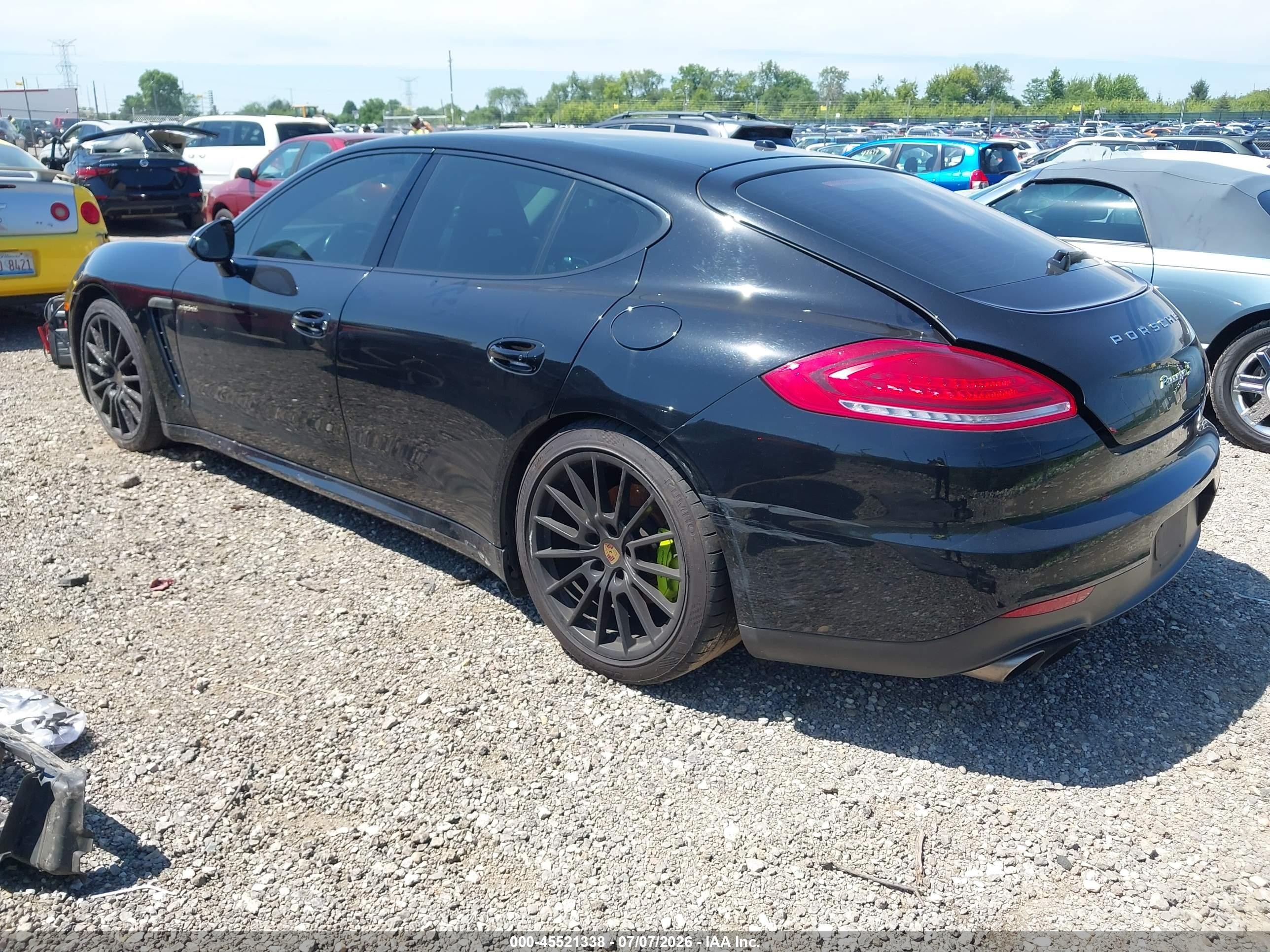 2015 Porsche Panamera E-hybrid S Black vin: WP0AD2A79FL040892