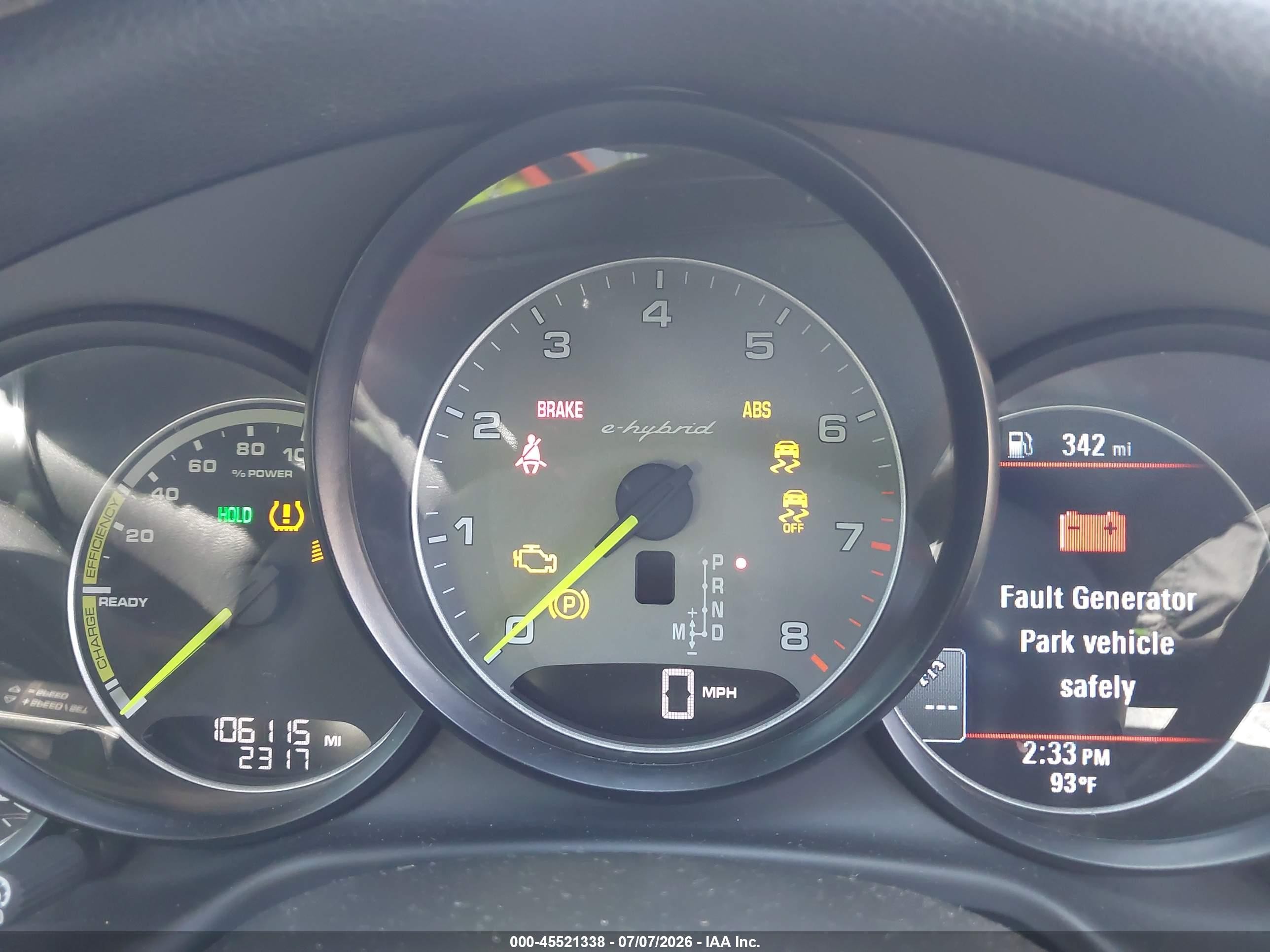 2015 Porsche Panamera E-hybrid S Black vin: WP0AD2A79FL040892