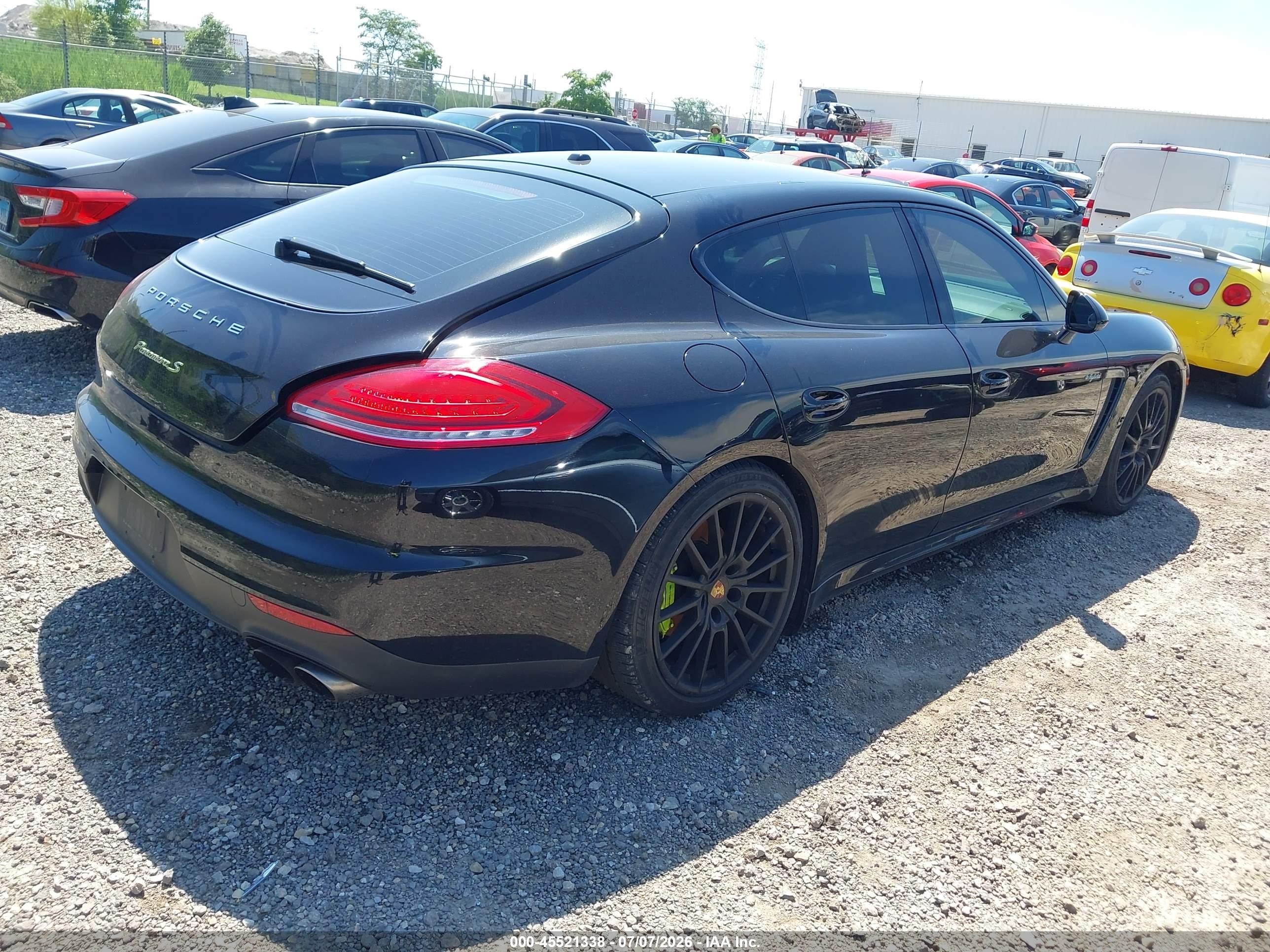 2015 Porsche Panamera E-hybrid S Black vin: WP0AD2A79FL040892