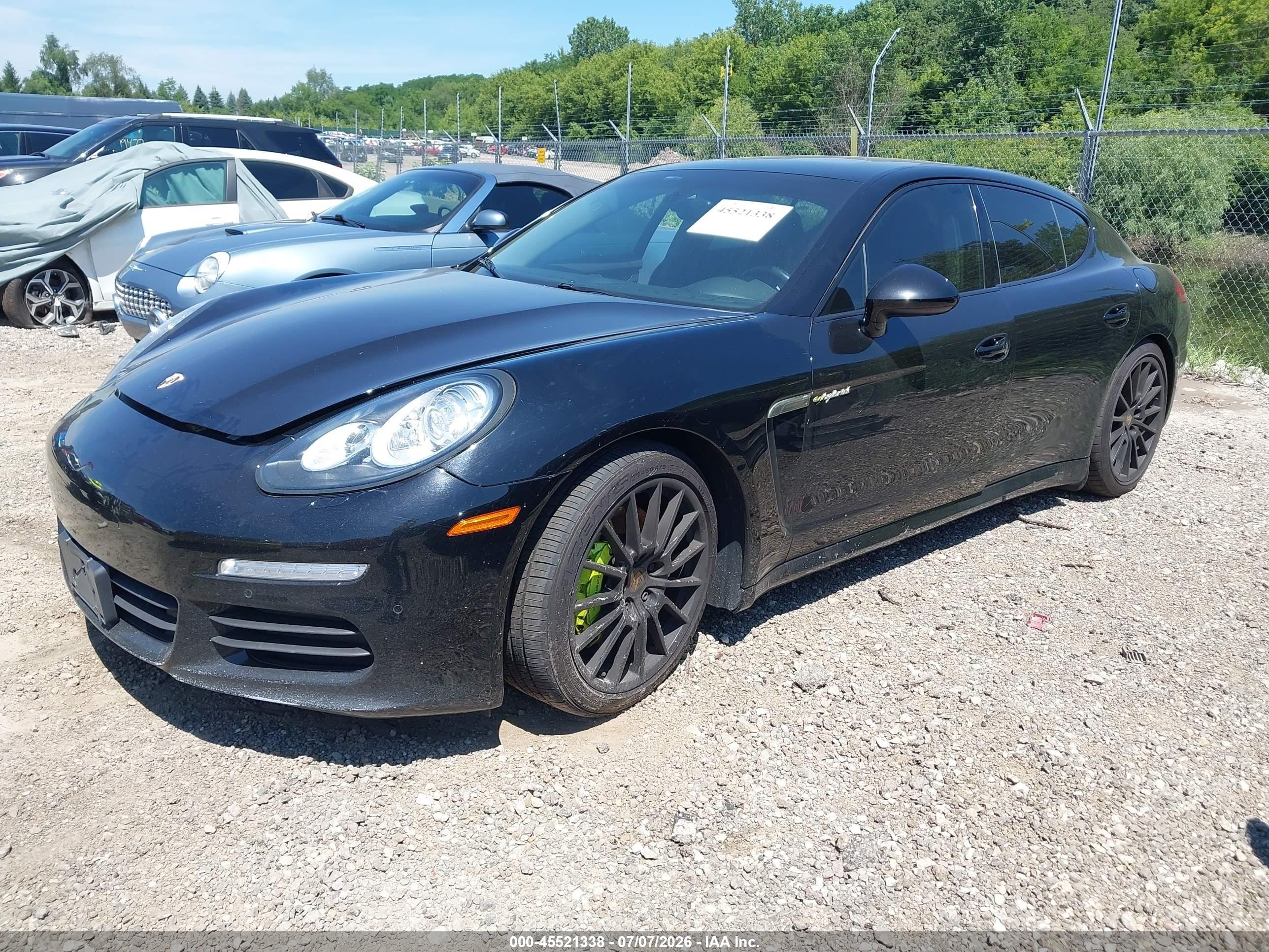 2015 Porsche Panamera E-hybrid S Black vin: WP0AD2A79FL040892