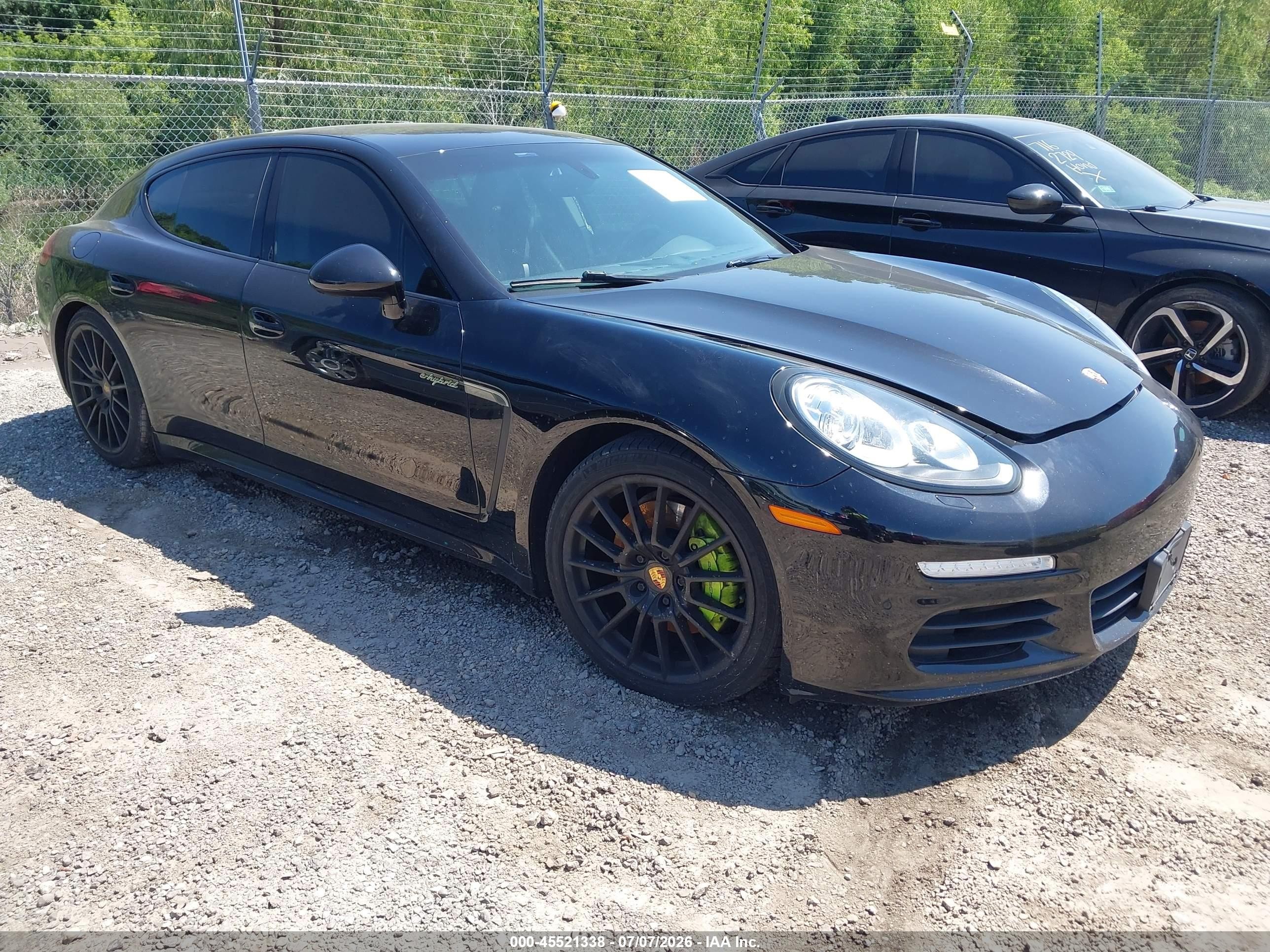 2015 Porsche Panamera E-hybrid S Black vin: WP0AD2A79FL040892