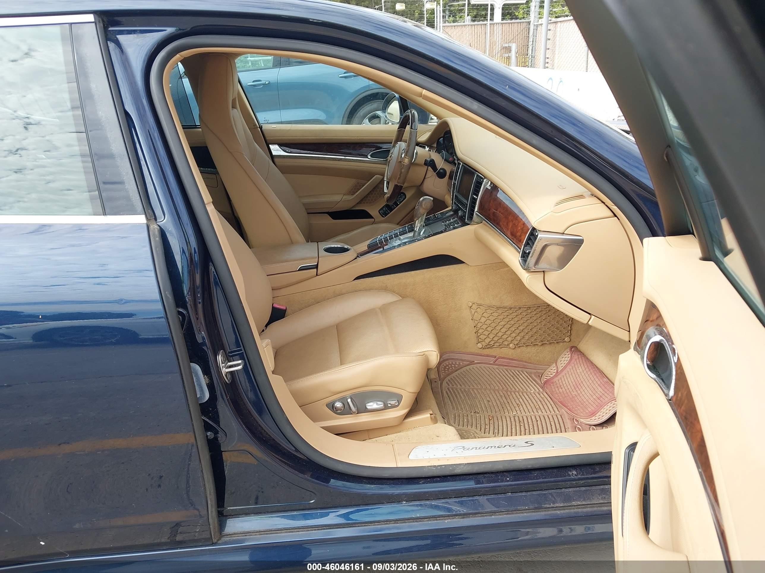 2012 Porsche Panamera Hybrid S Blue vin: WP0AD2A7XCL045563
