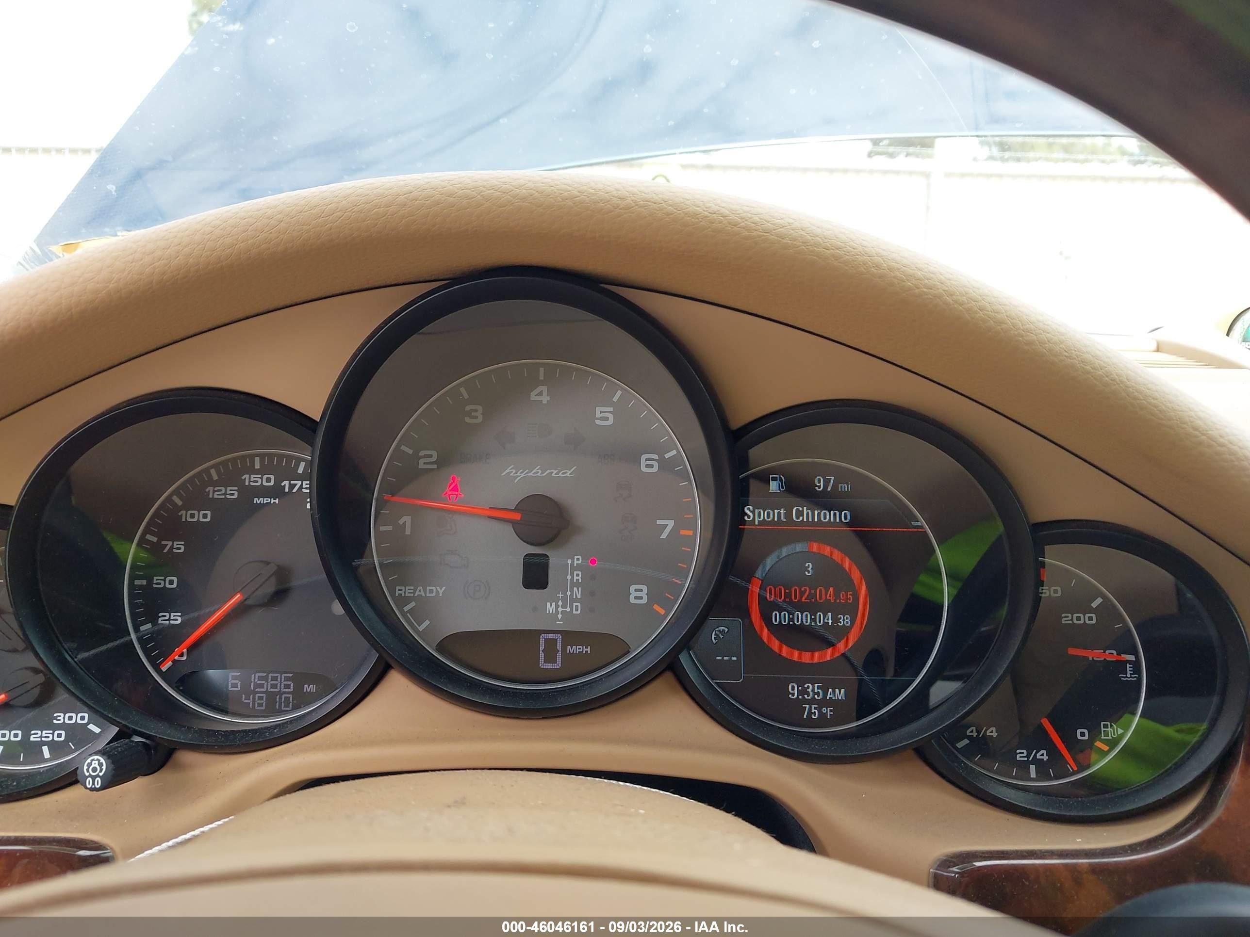 2012 Porsche Panamera Hybrid S Blue vin: WP0AD2A7XCL045563