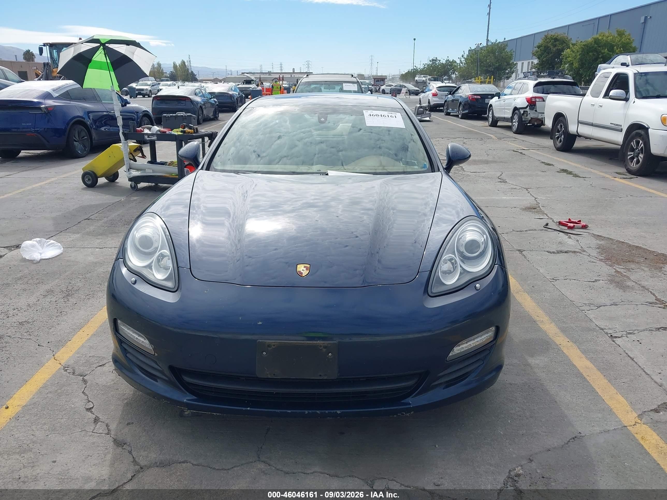 2012 Porsche Panamera Hybrid S Blue vin: WP0AD2A7XCL045563
