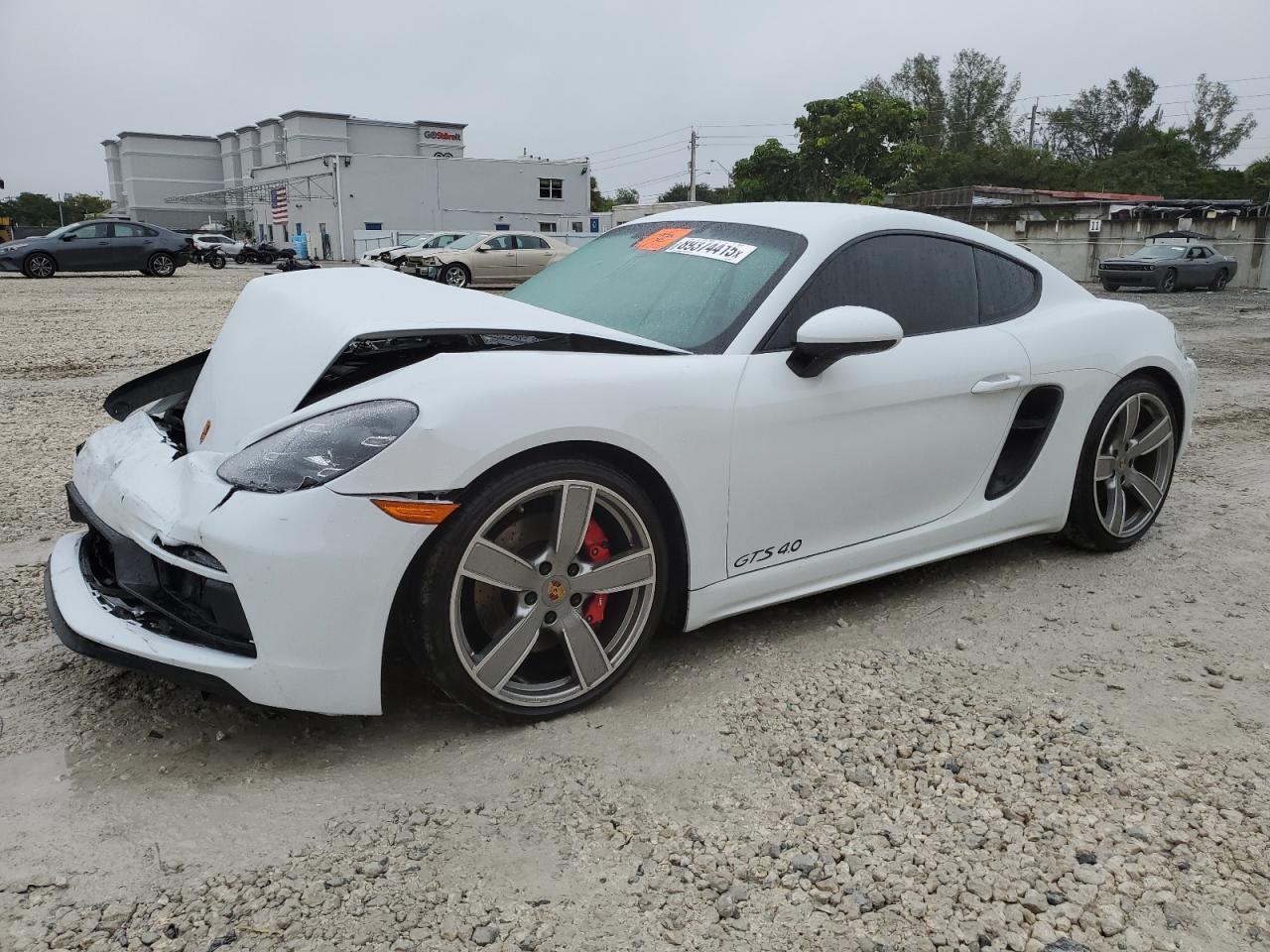 2022 Porsche Cayman Gts   White vin: WP0AD2A84NS268585