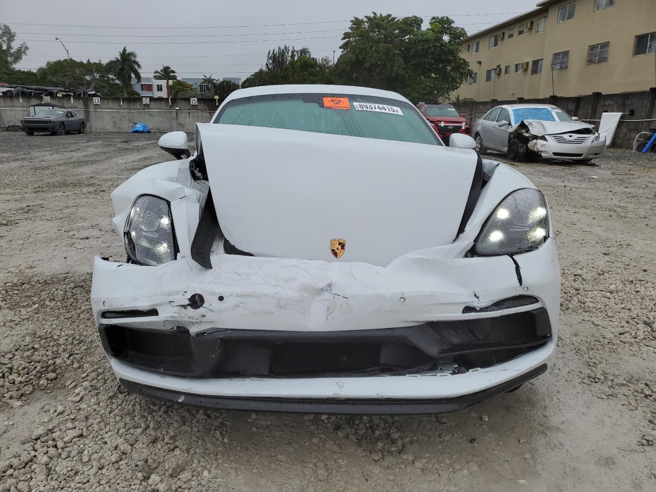 2022 Porsche Cayman Gts   White vin: WP0AD2A84NS268585