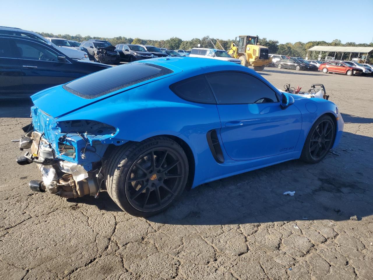 2024 Porsche Cayman Gts Blue vin: WP0AD2A86RK270103