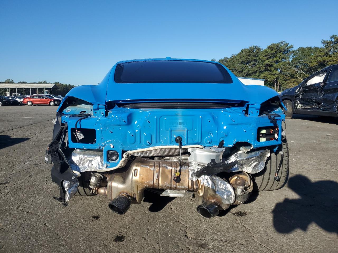 2024 Porsche Cayman Gts Blue vin: WP0AD2A86RK270103