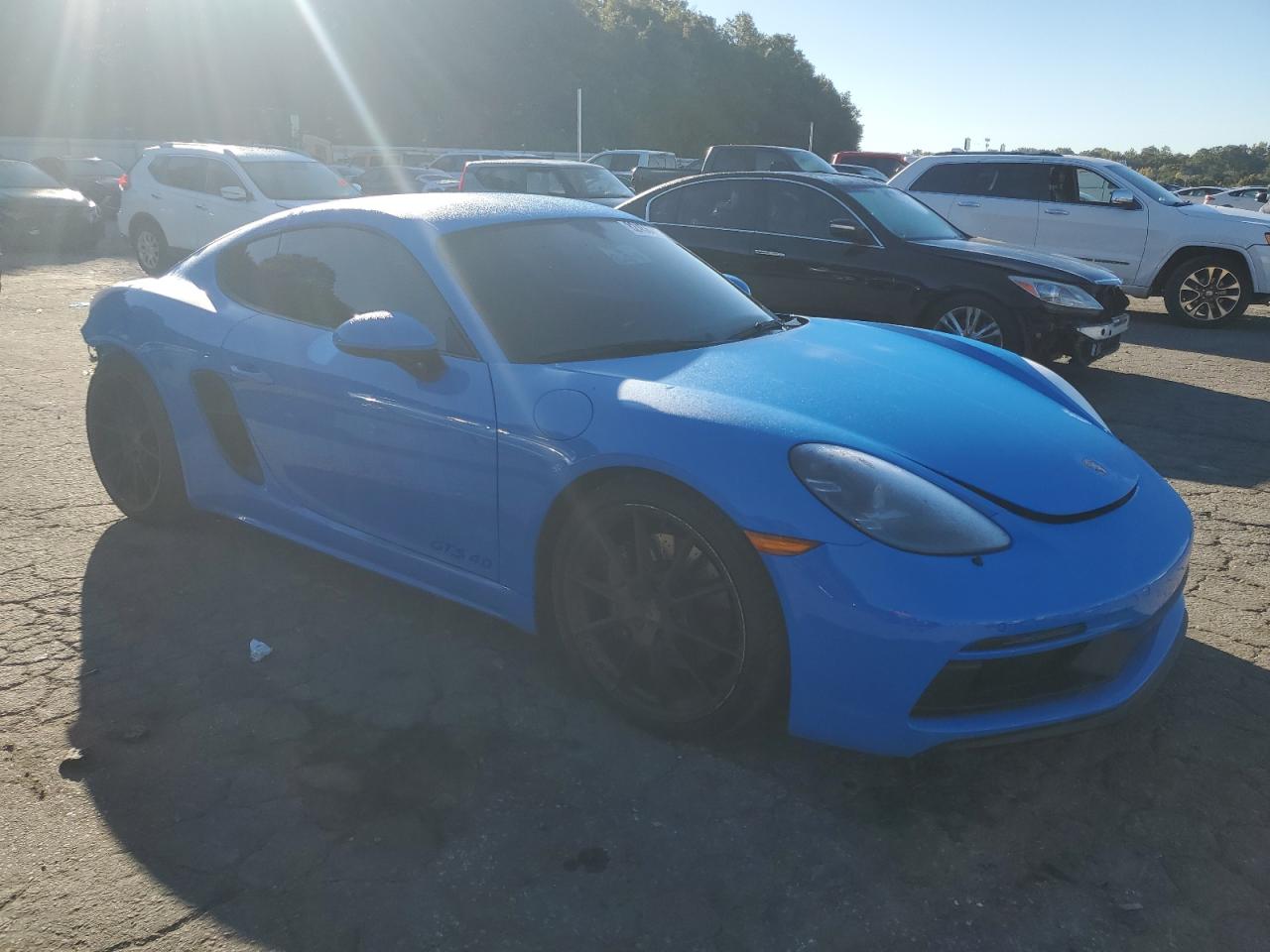 2024 Porsche Cayman Gts Blue vin: WP0AD2A86RK270103