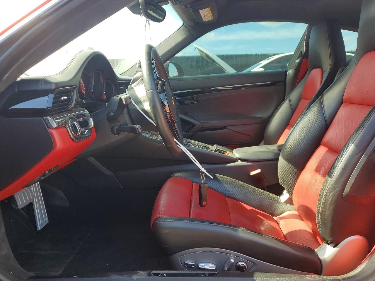 2014 Porsche 911 Turbo Red vin: WP0AD2A96ES166777