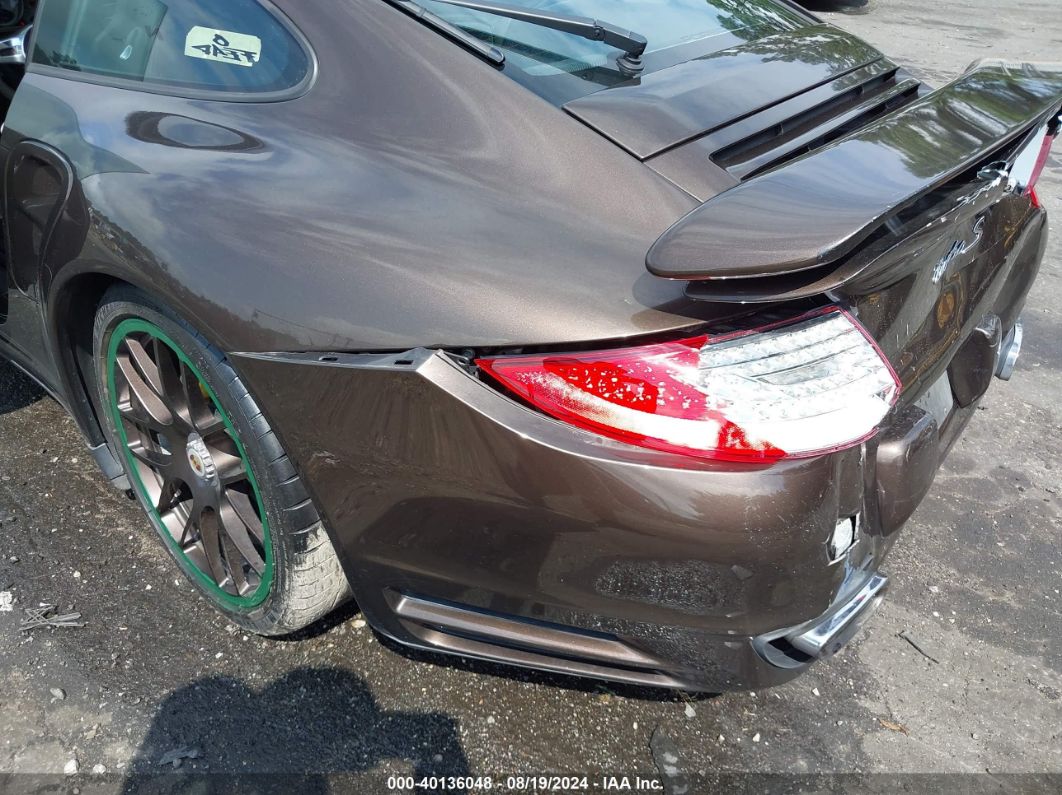 2011 Porsche 911 Turbo Brown vin: WP0AD2A97BS766154