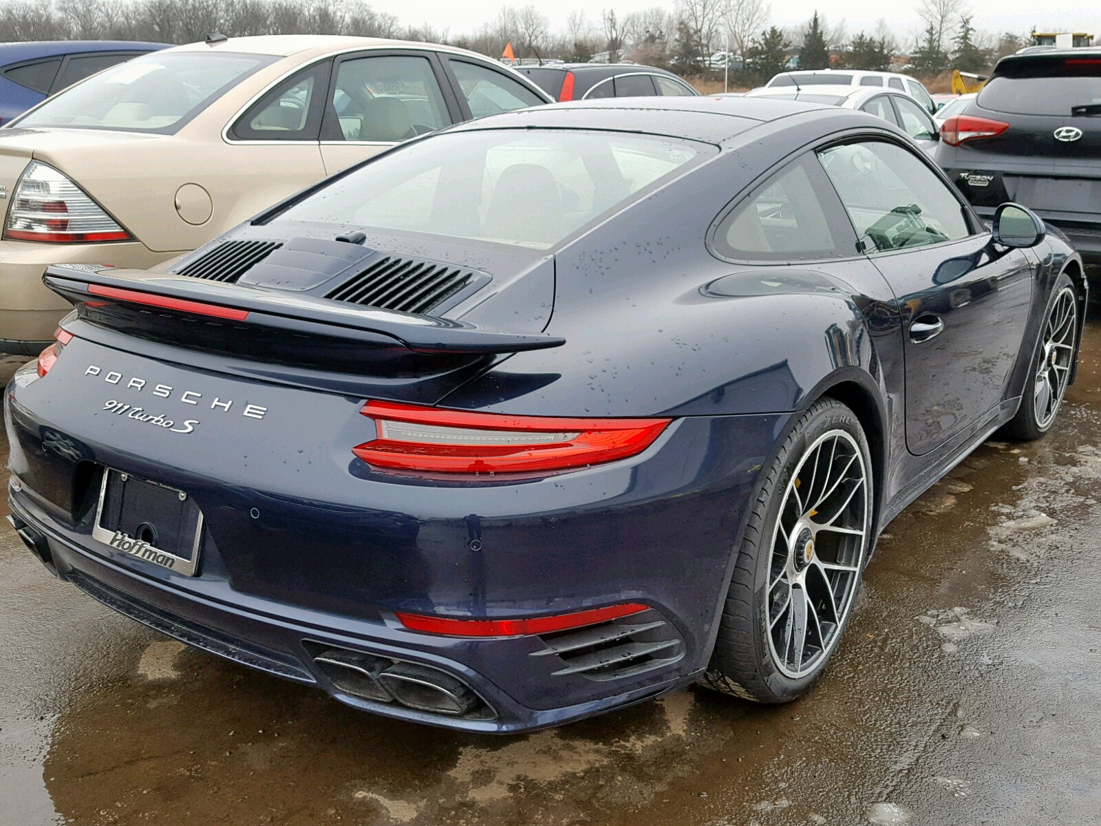2017 Porsche 911 Turbo Black vin: WP0AD2A98HS166817