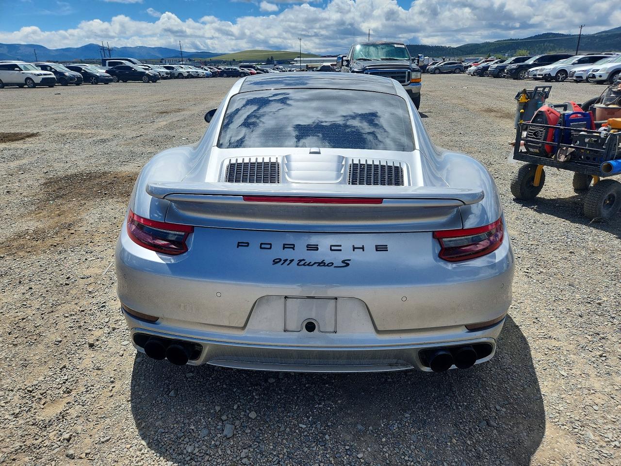 2017 Porsche 911 Turbo Silver vin: WP0AD2A99HS166860