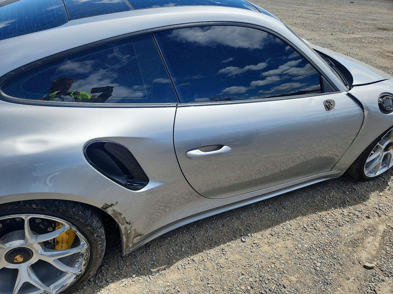 2017 Porsche 911 Turbo Silver vin: WP0AD2A99HS166860