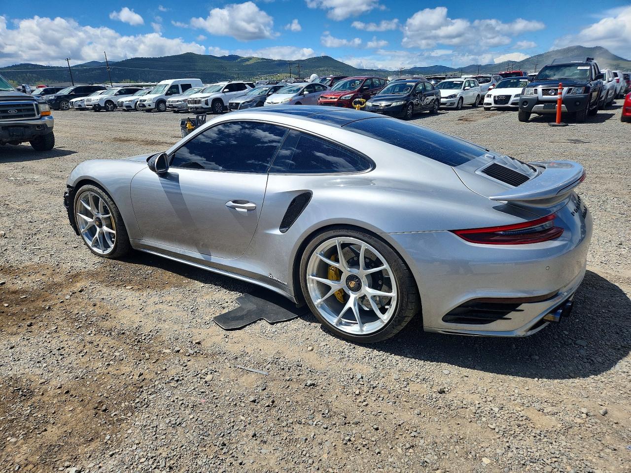 2017 Porsche 911 Turbo Silver vin: WP0AD2A99HS166860