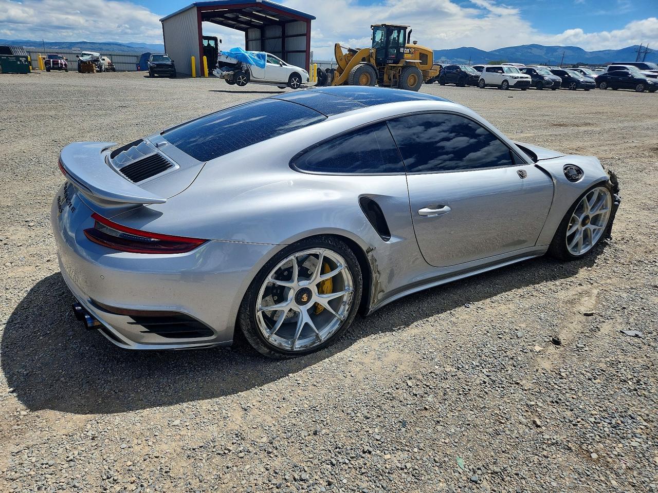 2017 Porsche 911 Turbo Silver vin: WP0AD2A99HS166860