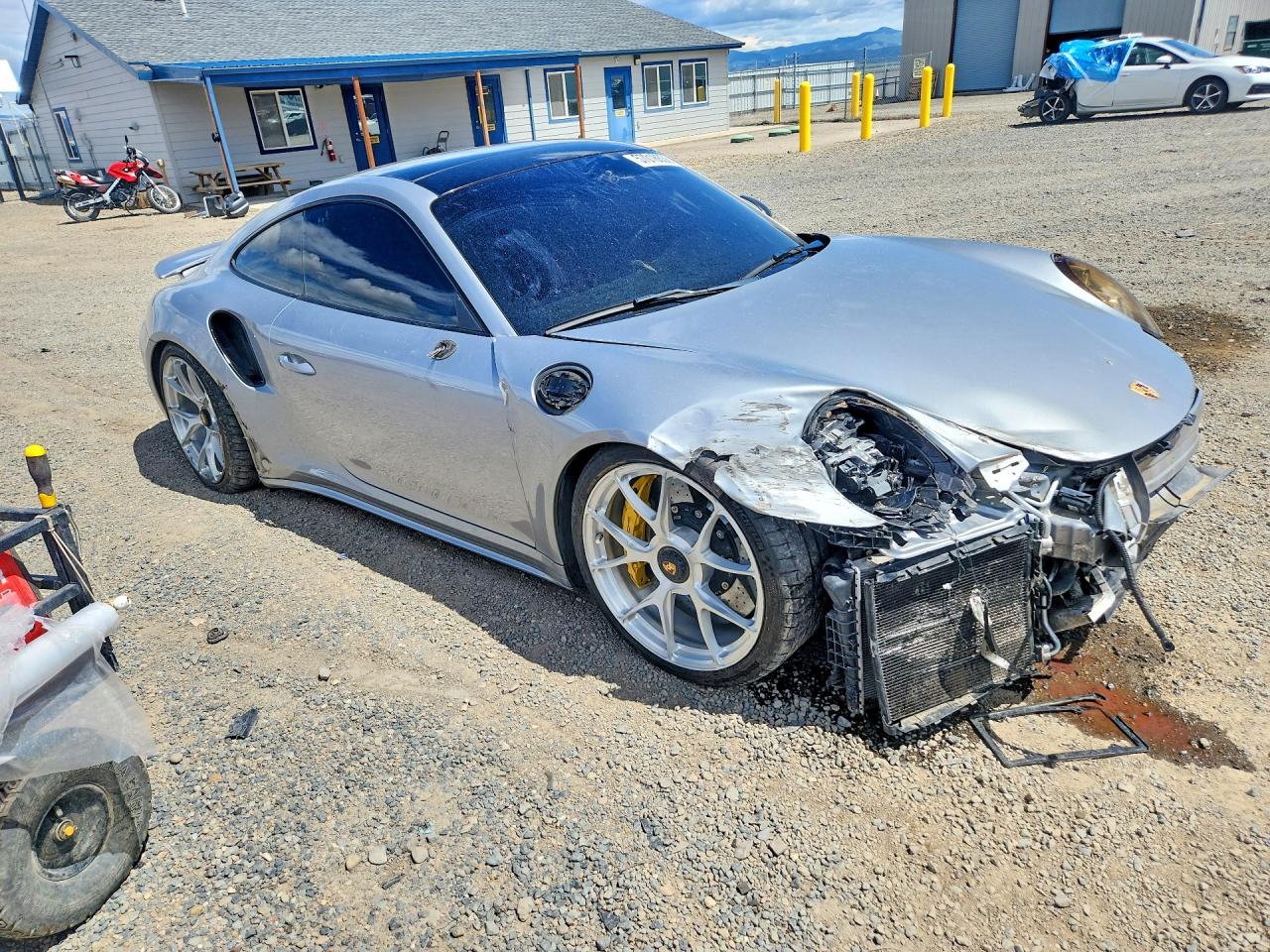 2017 Porsche 911 Turbo Silver vin: WP0AD2A99HS166860