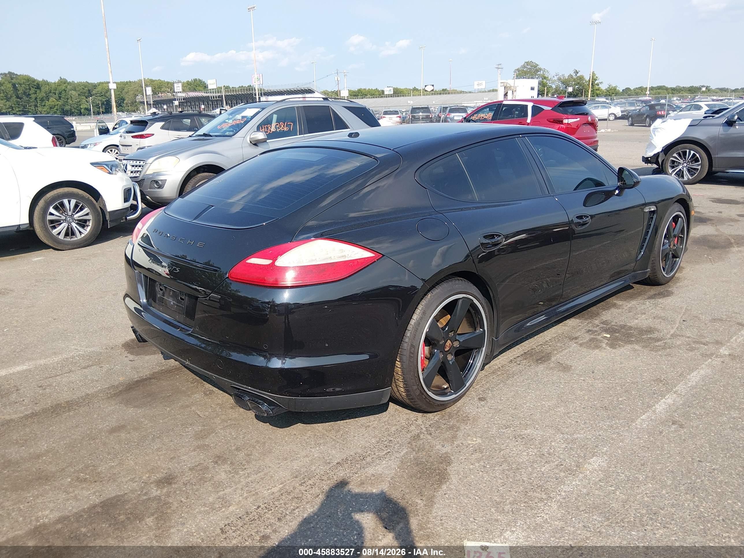 2013 Porsche Panamera Gts Black vin: WP0AF2A72DL076298