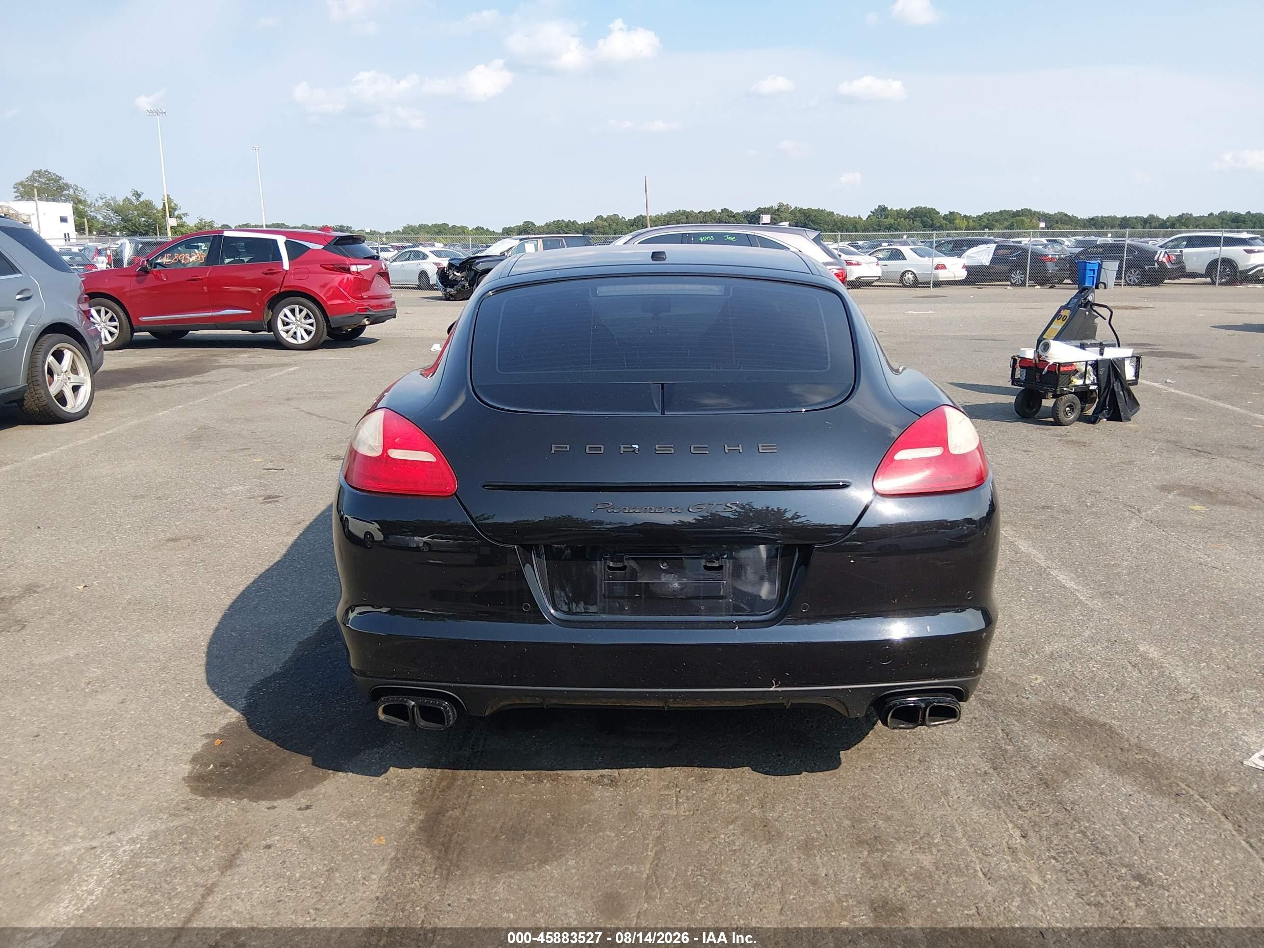 2013 Porsche Panamera Gts Black vin: WP0AF2A72DL076298