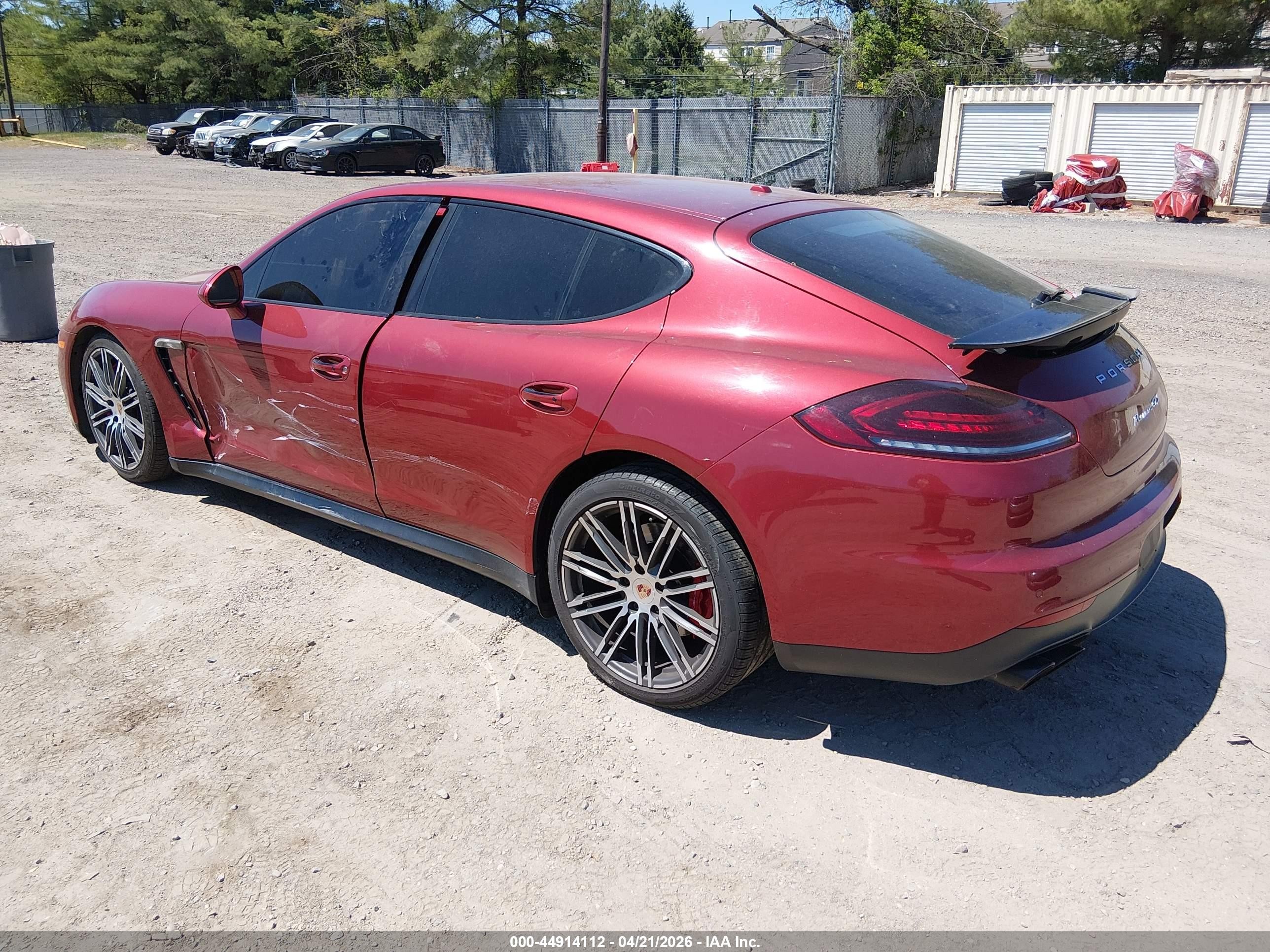 2014 Porsche Panamera Gts Red vin: WP0AF2A72EL083723