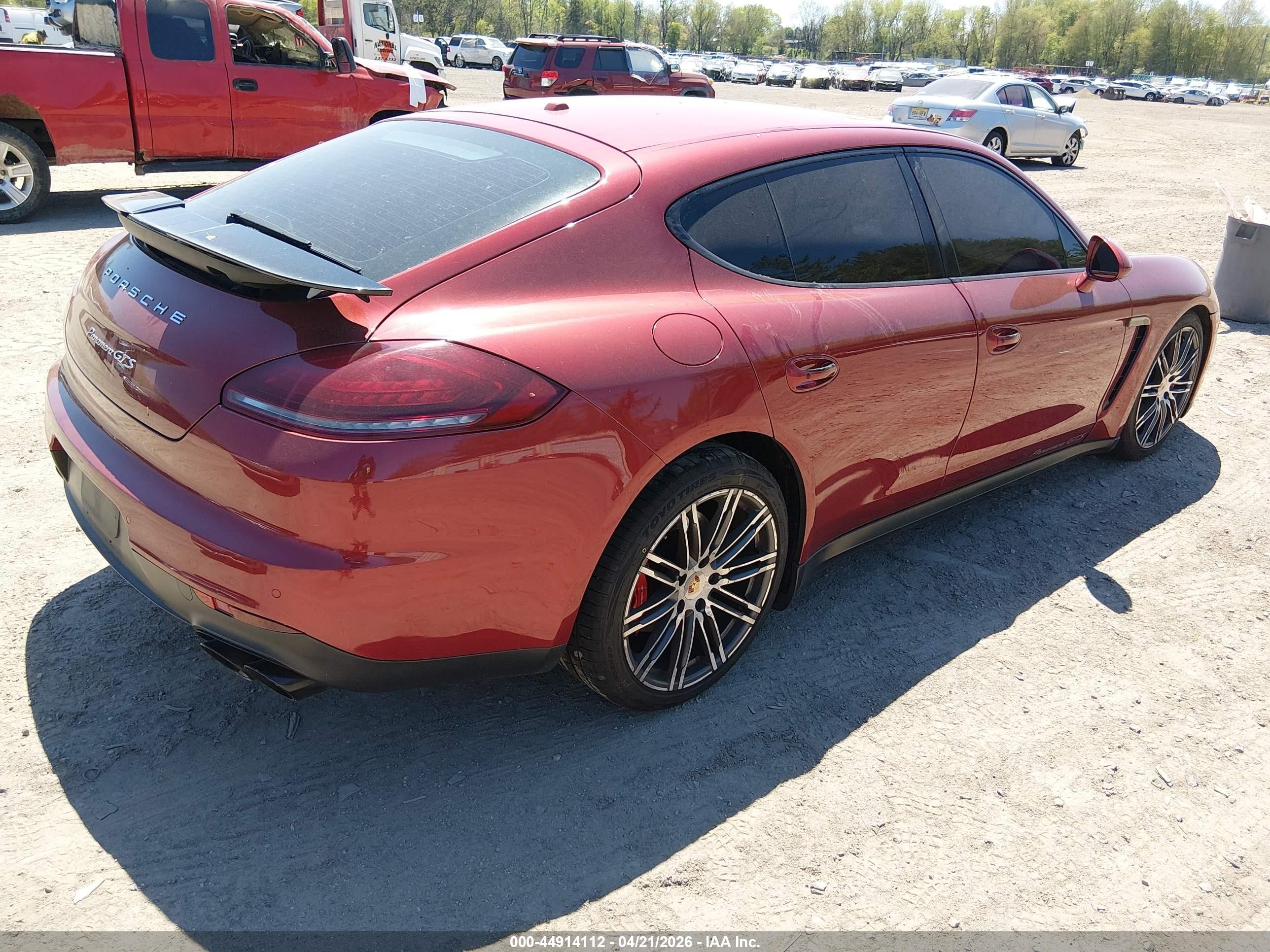 2014 Porsche Panamera Gts Red vin: WP0AF2A72EL083723