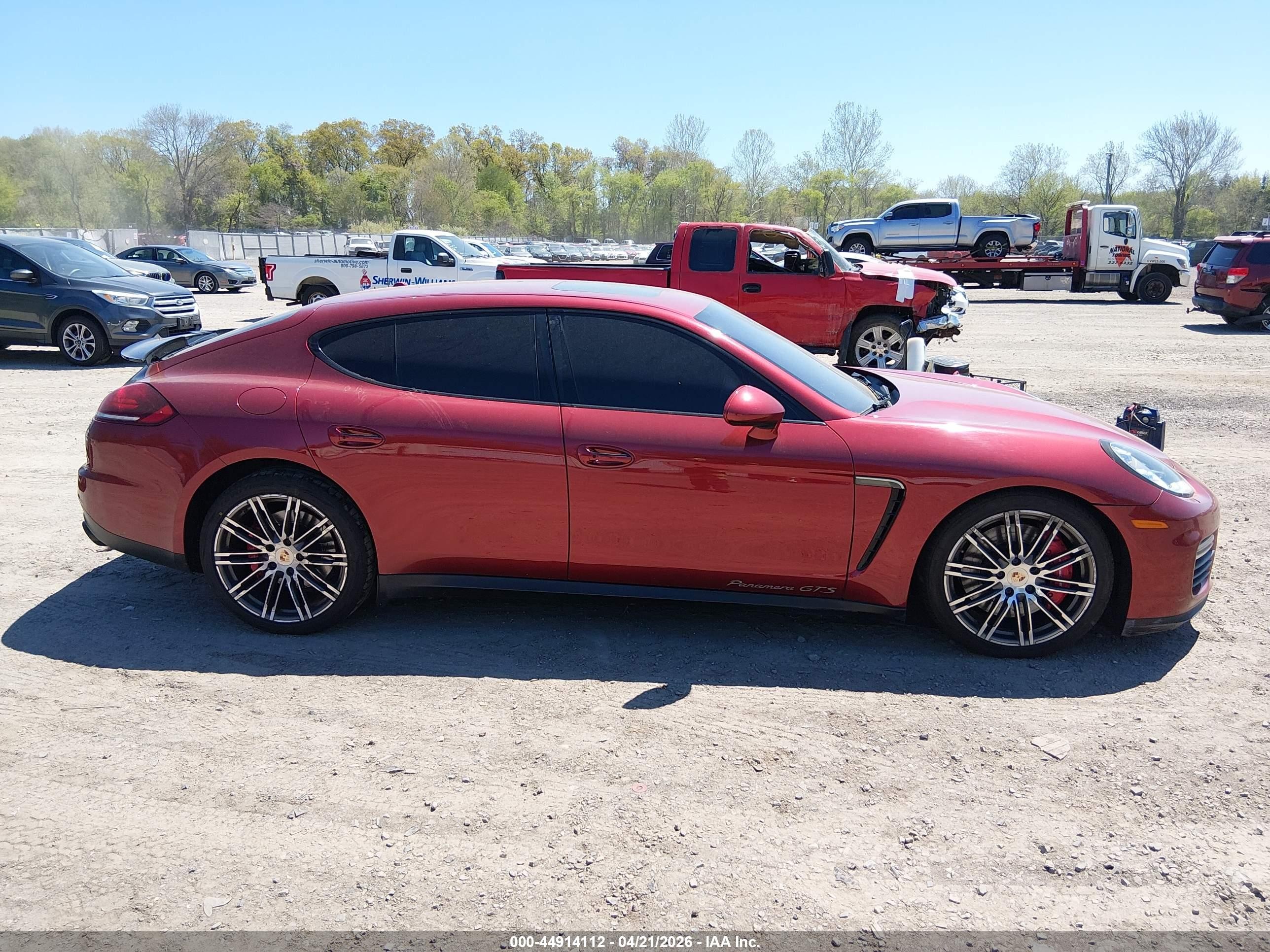2014 Porsche Panamera Gts Red vin: WP0AF2A72EL083723