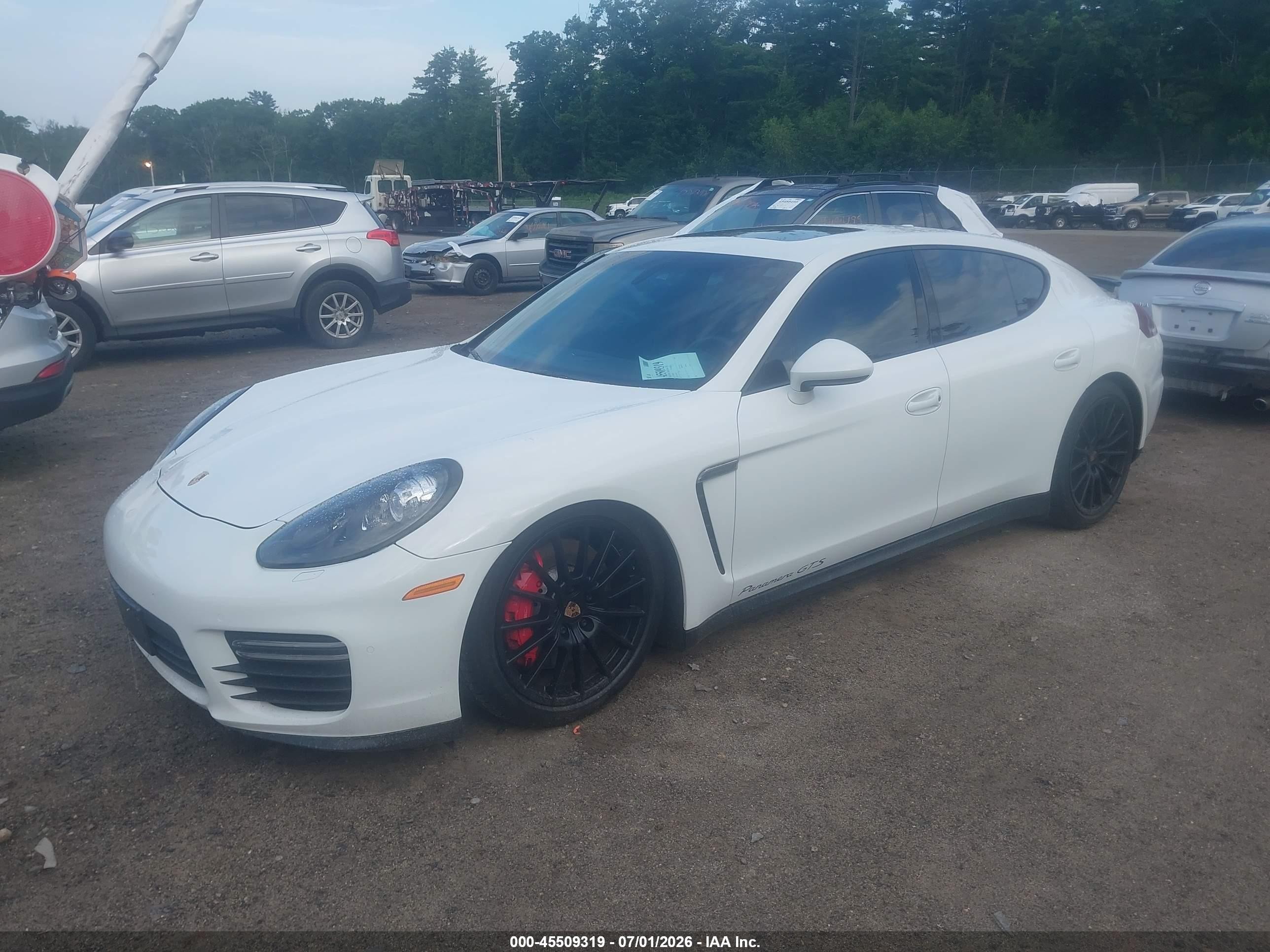 2014 Porsche Panamera Gts White vin: WP0AF2A76EL083451