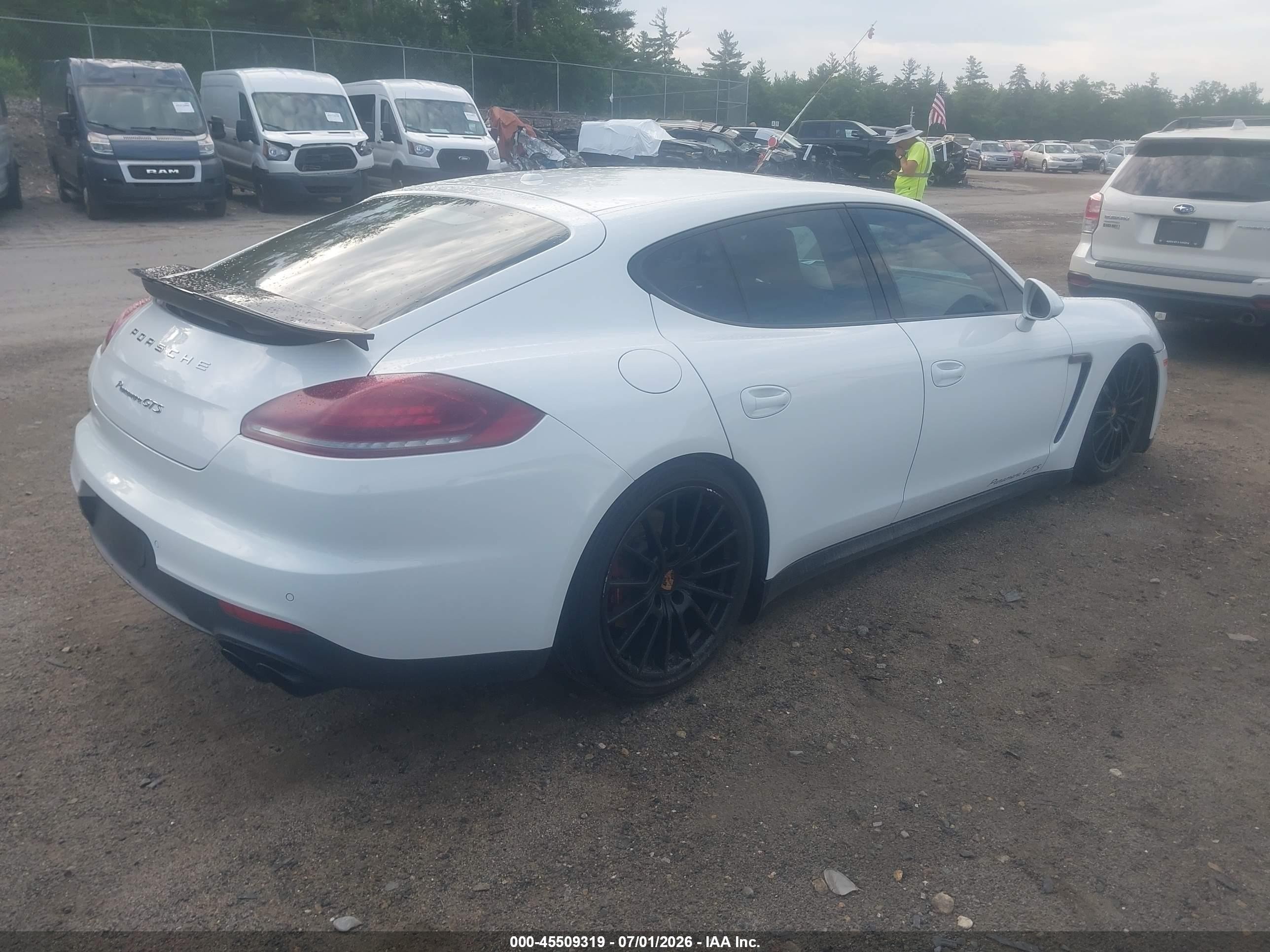 2014 Porsche Panamera Gts White vin: WP0AF2A76EL083451