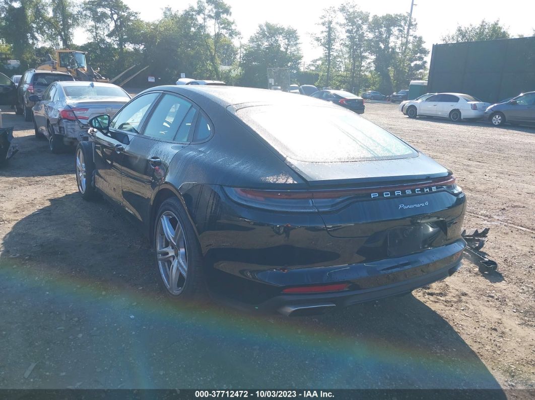 2021 Porsche Panamera 4 Black vin: WP0AJ2A76ML115909