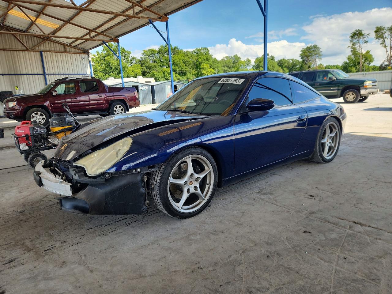 2004 Porsche 911 Targa Blue vin: WP0BA29904S635104