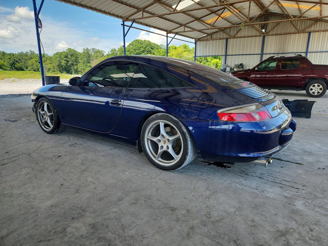2004 Porsche 911 Targa Blue vin: WP0BA29904S635104
