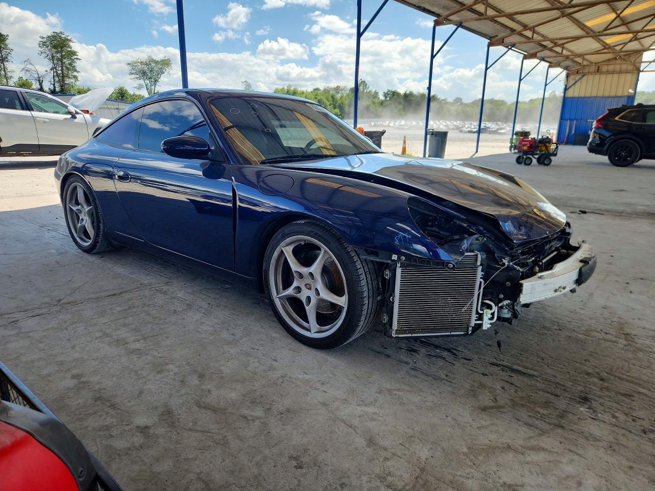 2004 Porsche 911 Targa Blue vin: WP0BA29904S635104