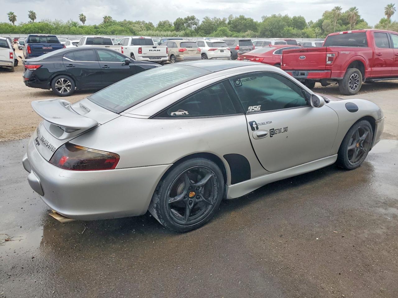2002 Porsche 911 Targa Silver vin: WP0BA29942S635149